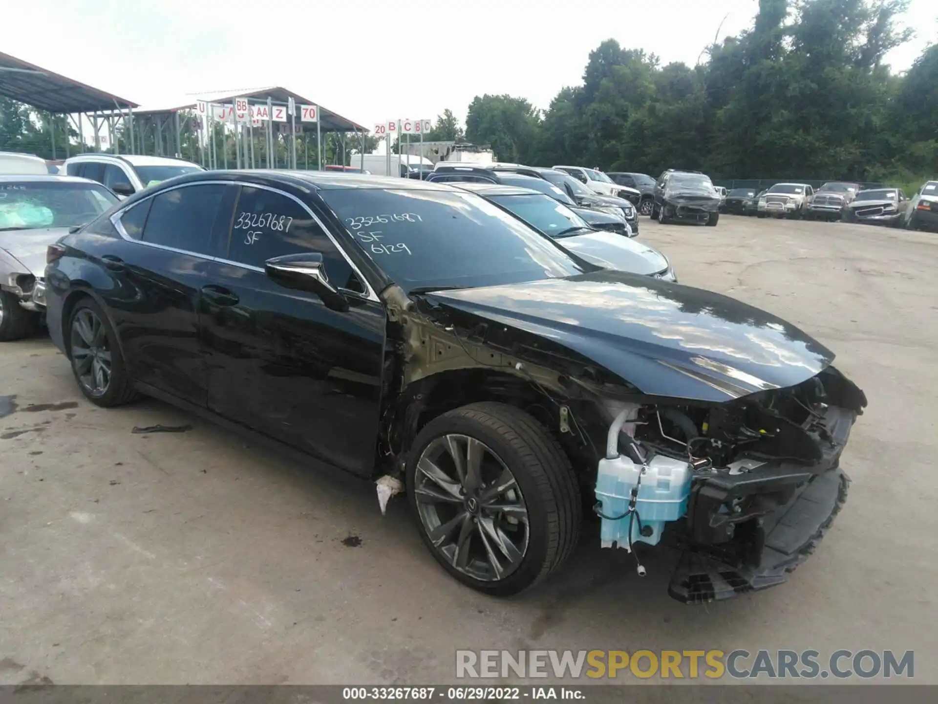 1 Photograph of a damaged car 58AGZ1B15MU098607 LEXUS ES 2021