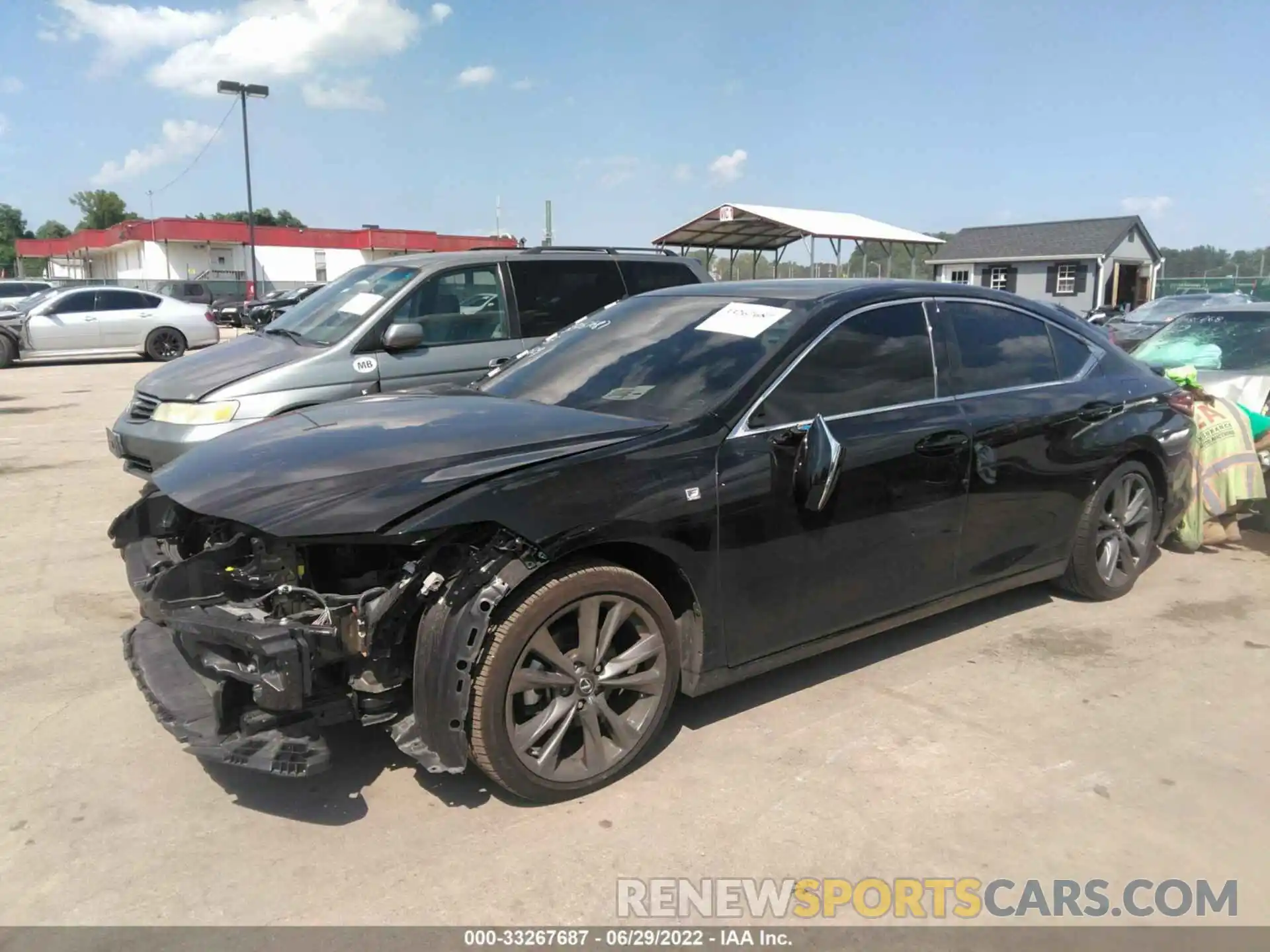 2 Photograph of a damaged car 58AGZ1B15MU098607 LEXUS ES 2021