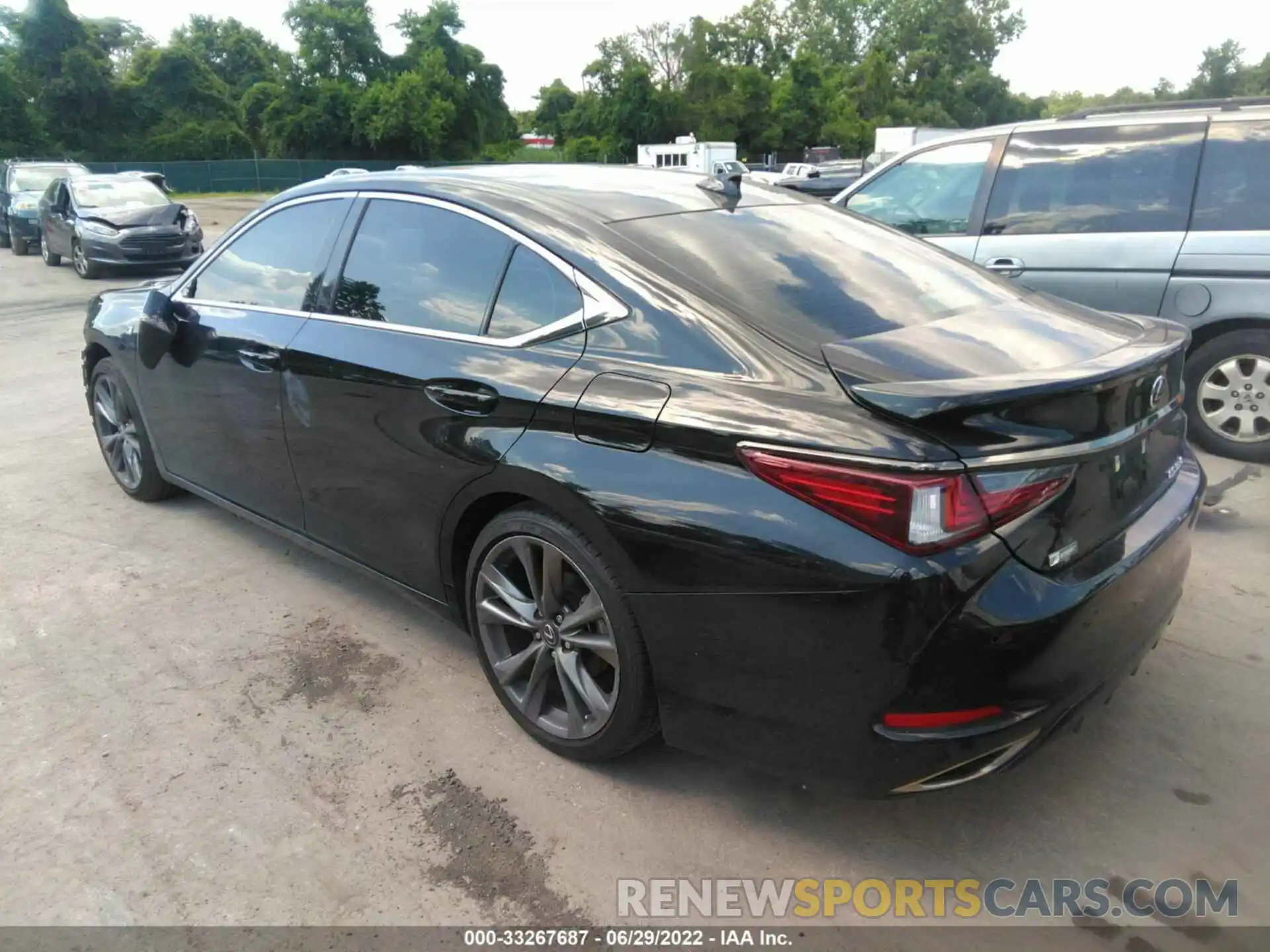 3 Photograph of a damaged car 58AGZ1B15MU098607 LEXUS ES 2021