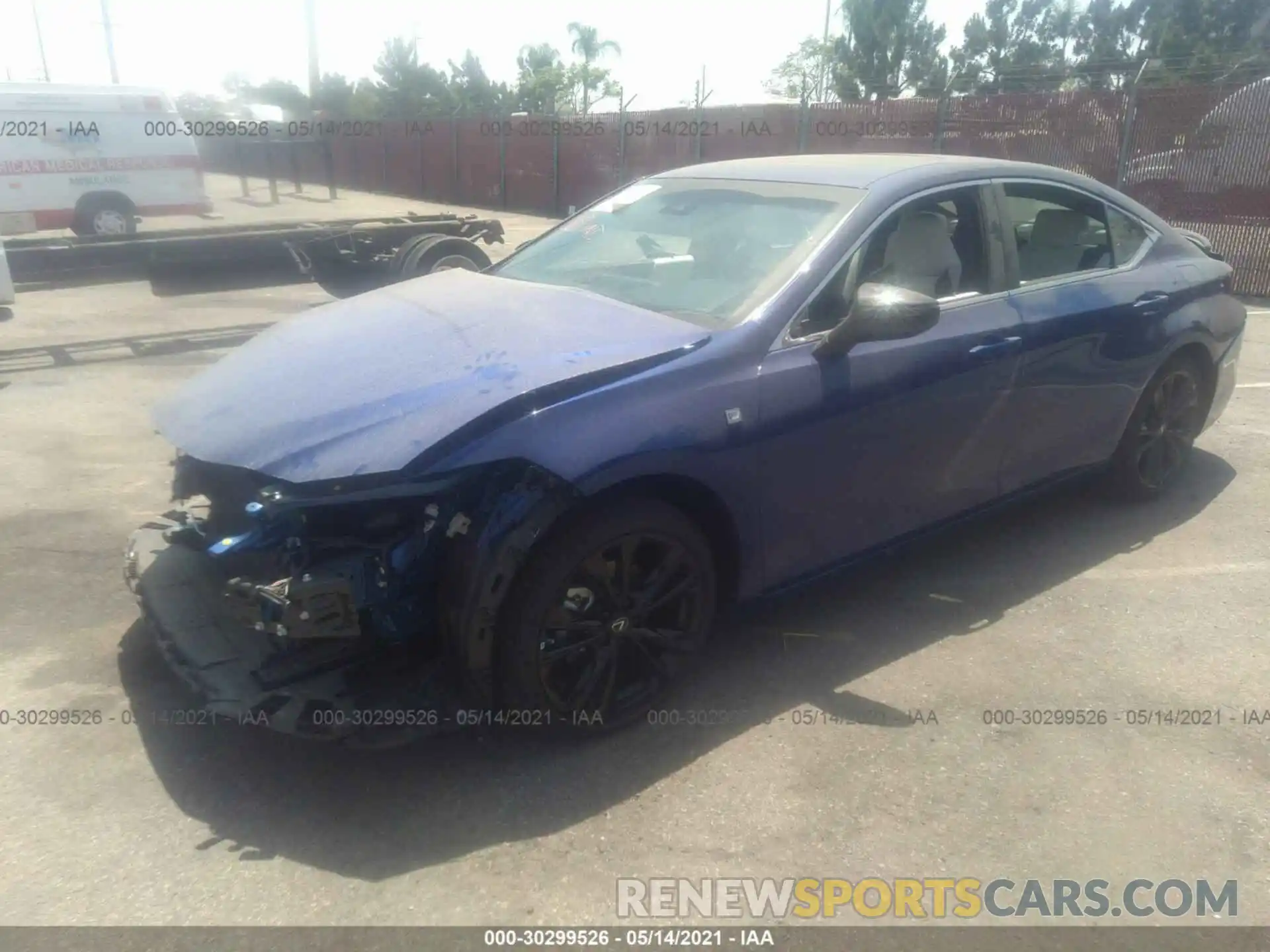 2 Photograph of a damaged car 58AHZ1B16MU094070 LEXUS ES 2021