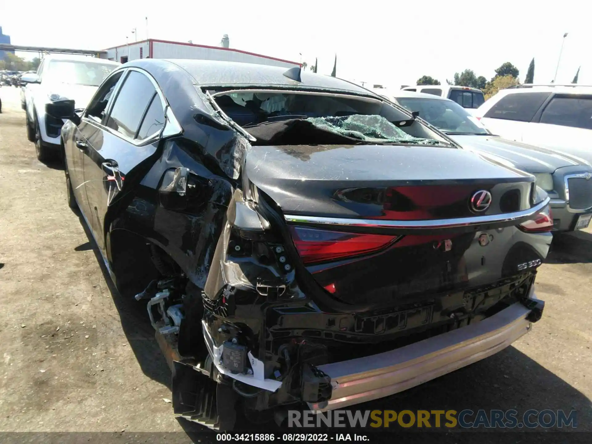 3 Photograph of a damaged car 58ACZ1B10NU123512 LEXUS ES 2022