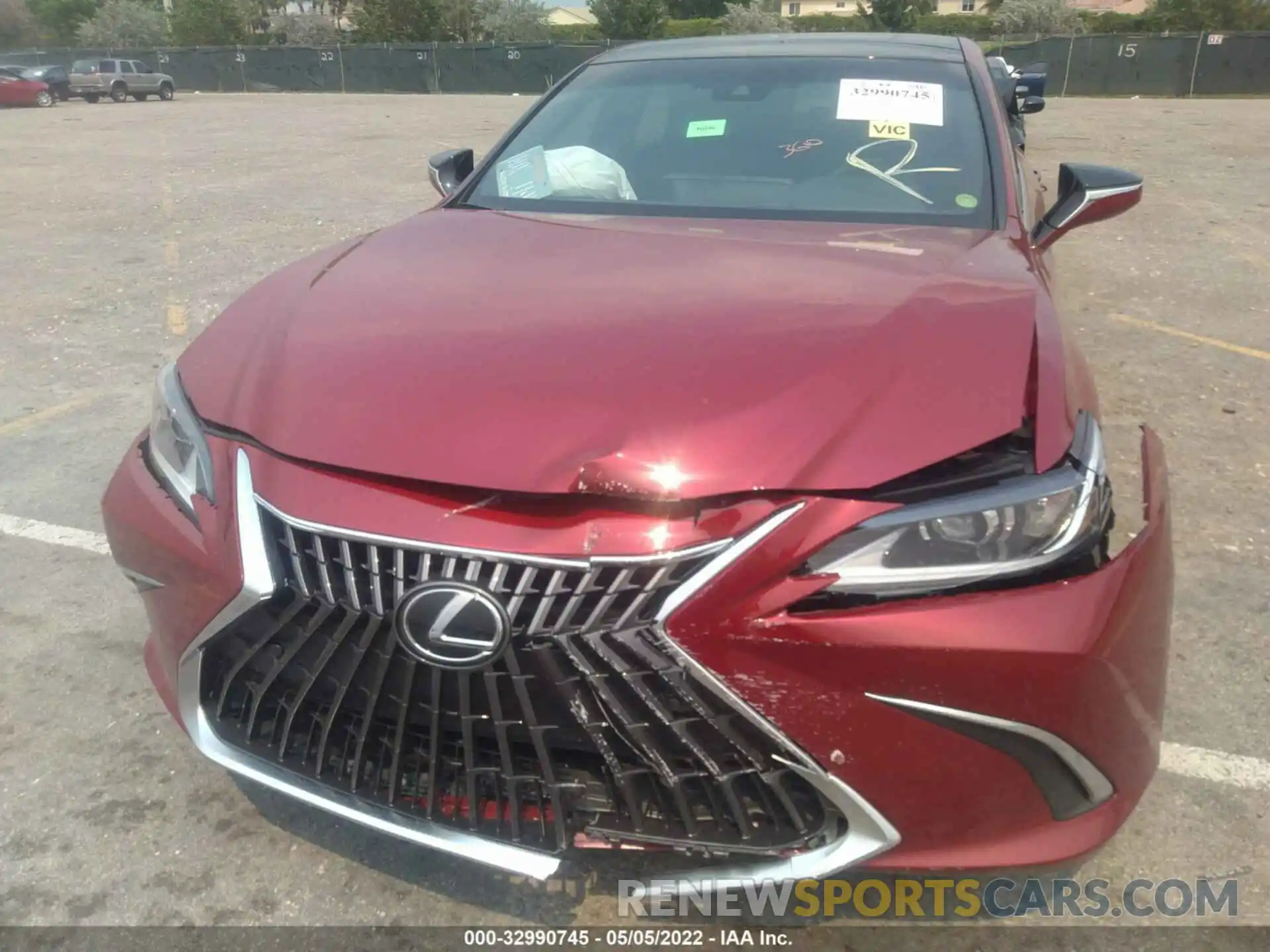 6 Photograph of a damaged car 58ADZ1B12NU121961 LEXUS ES 2022