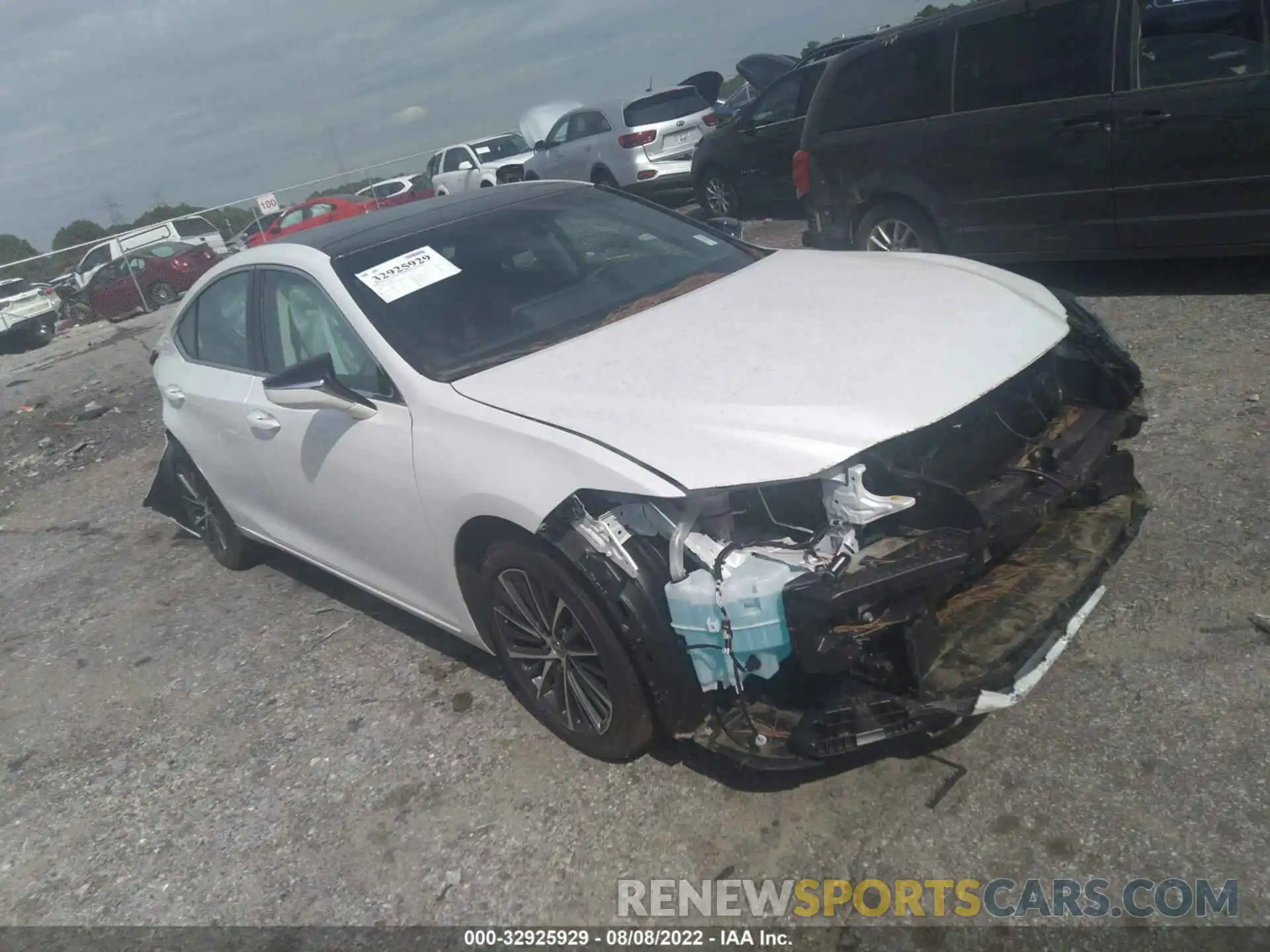 1 Photograph of a damaged car 58ADZ1B19NU116627 LEXUS ES 2022