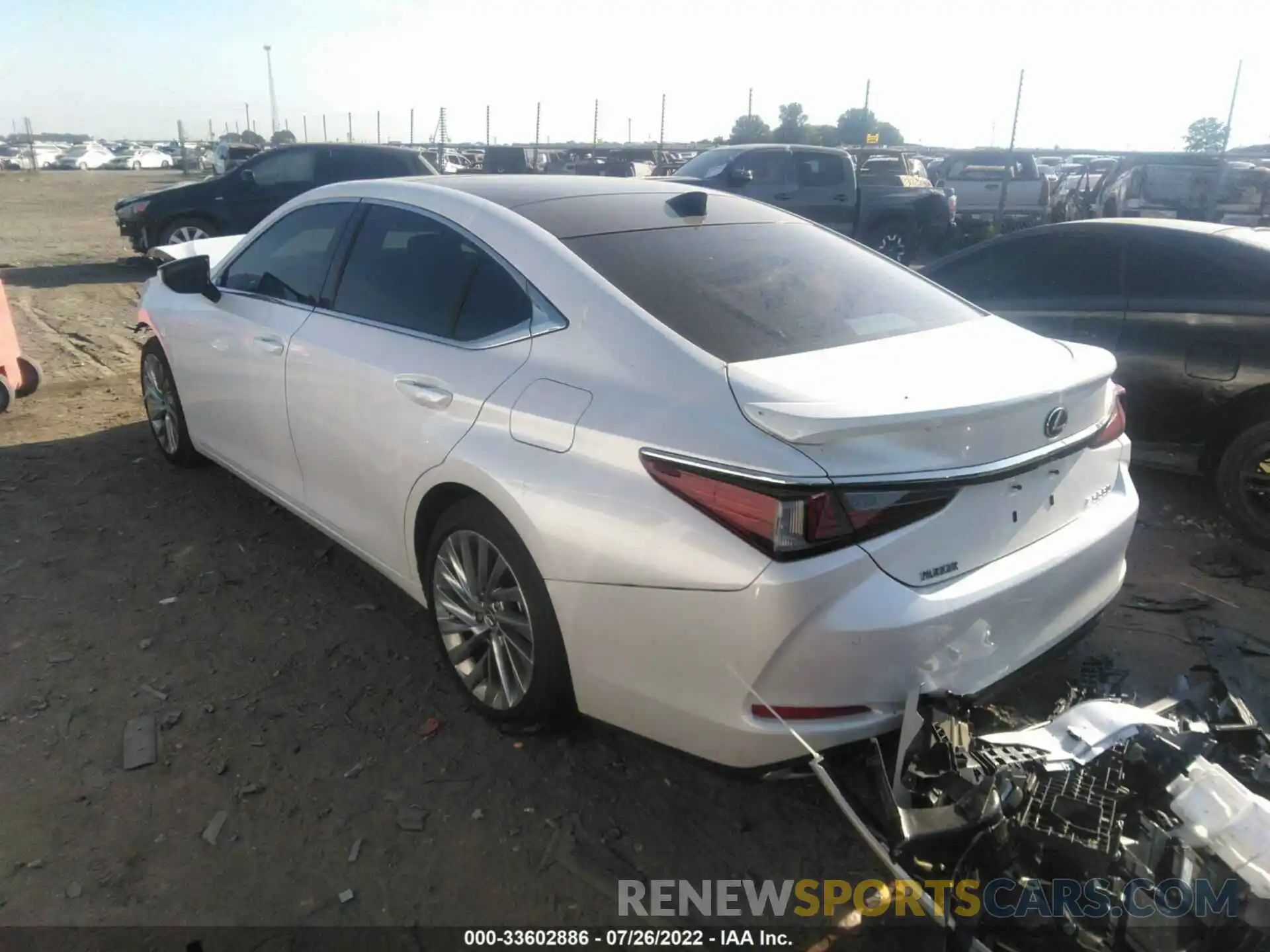 3 Photograph of a damaged car 58AFZ1B10NU112667 LEXUS ES 2022