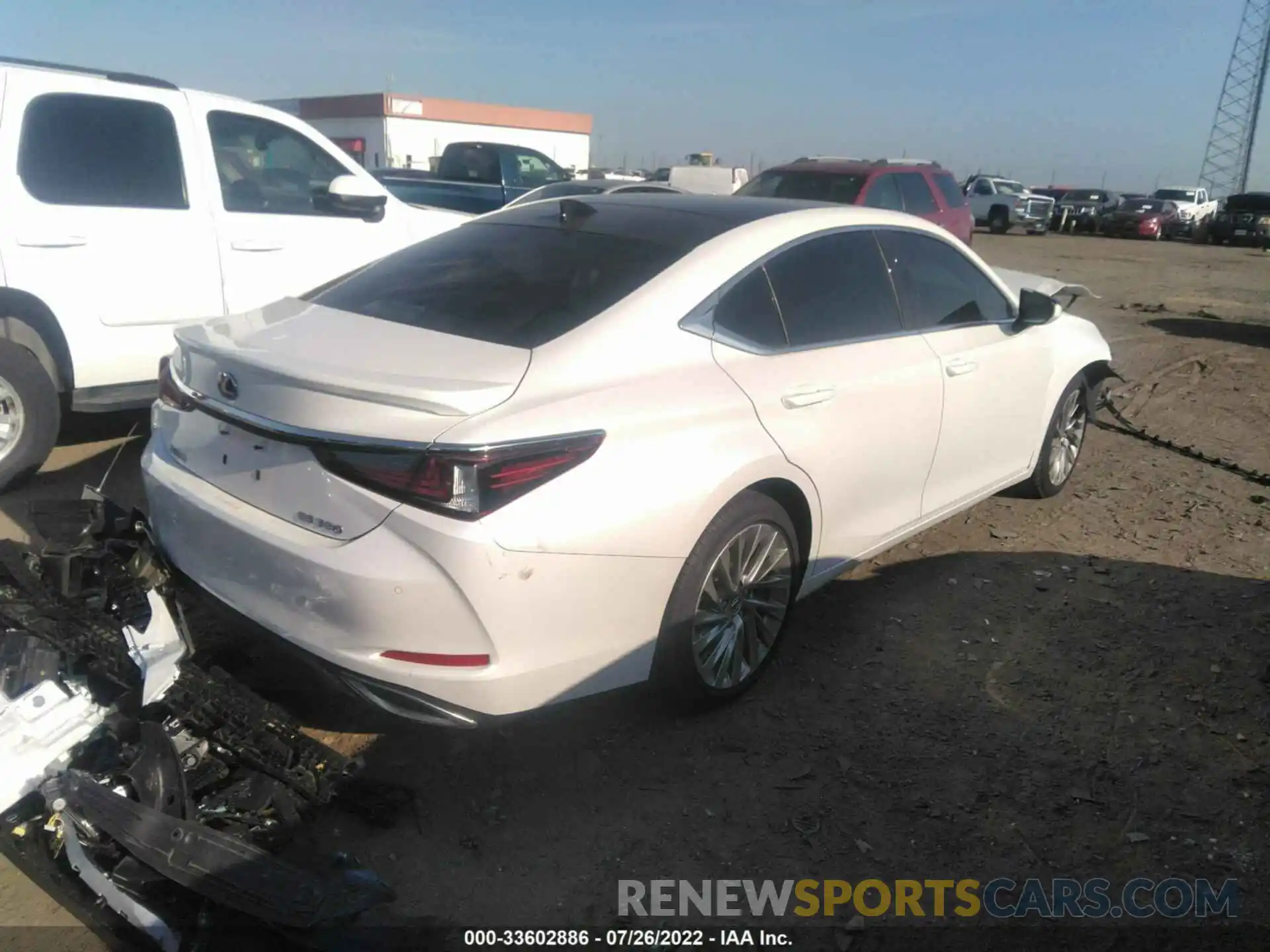 4 Photograph of a damaged car 58AFZ1B10NU112667 LEXUS ES 2022