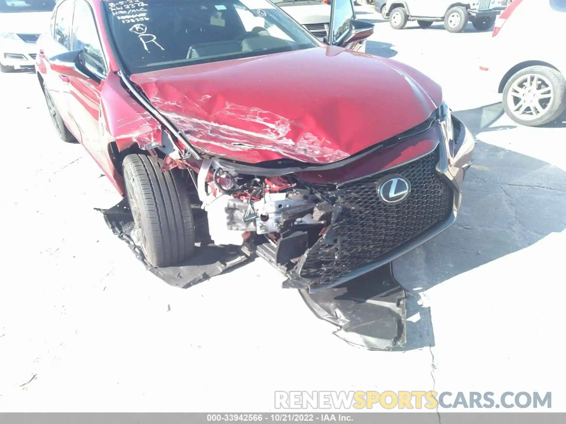 6 Photograph of a damaged car 58AGZ1B12NU128356 LEXUS ES 2022