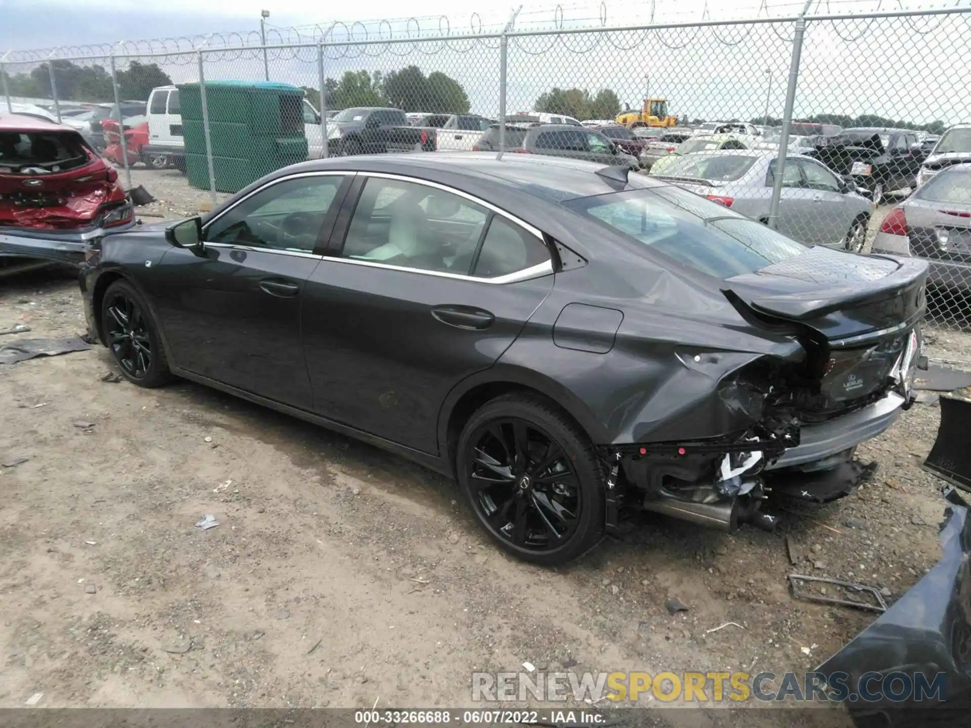 3 Photograph of a damaged car 58AGZ1B15NU128514 LEXUS ES 2022