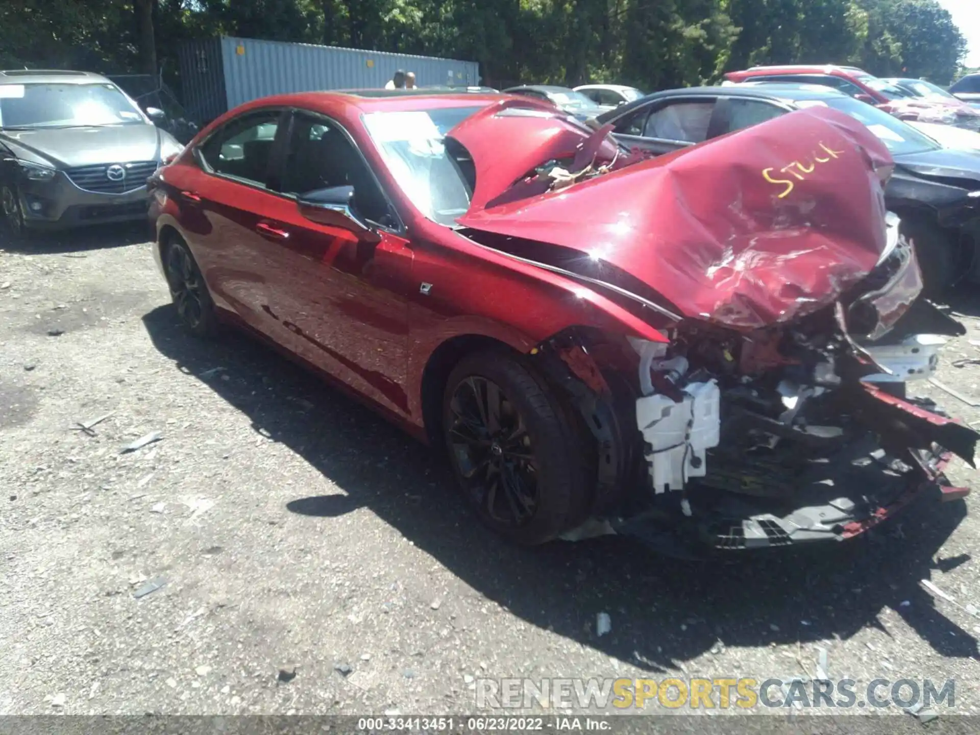 1 Photograph of a damaged car 58AGZ1B16NU117456 LEXUS ES 2022