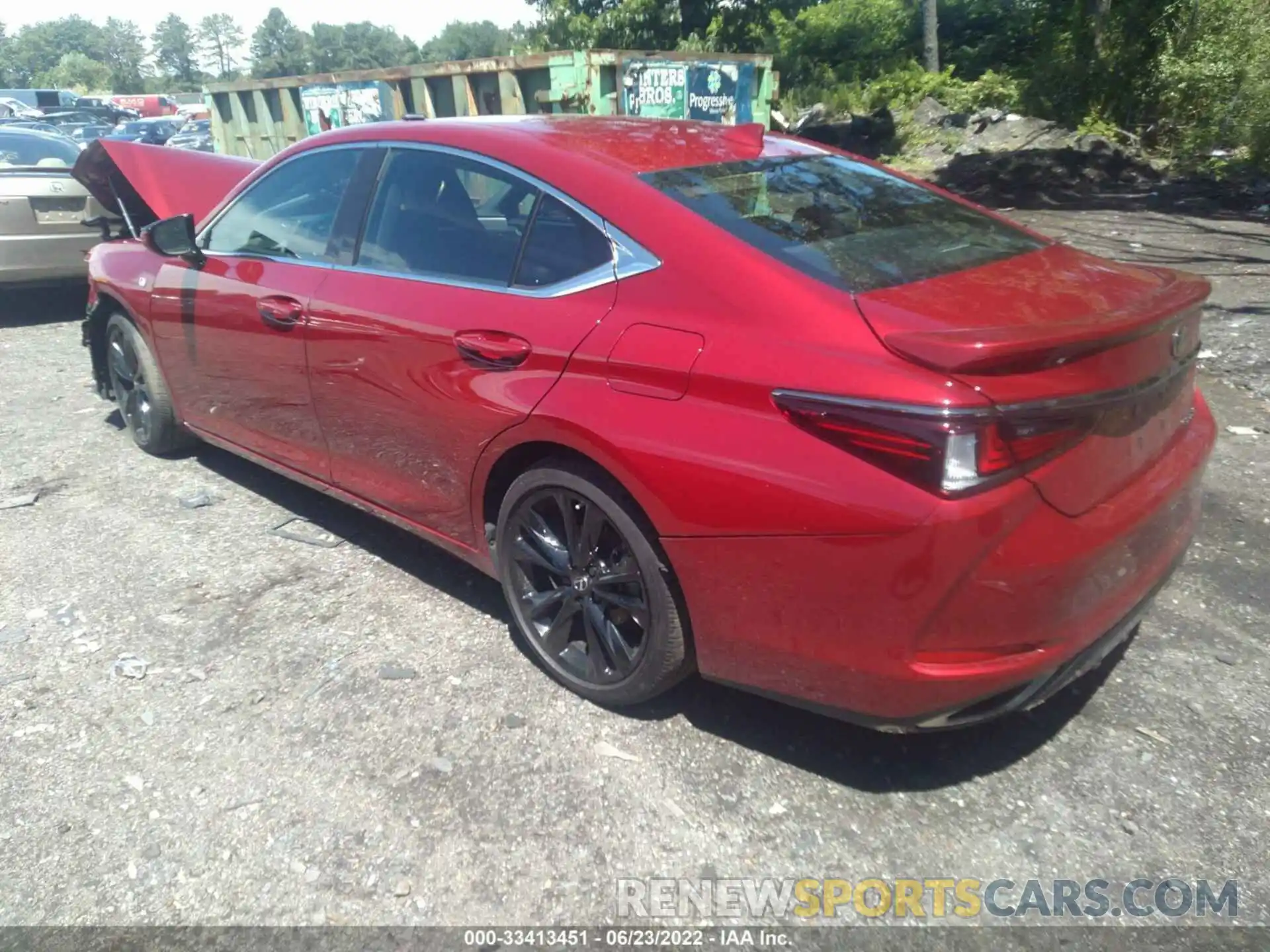 3 Photograph of a damaged car 58AGZ1B16NU117456 LEXUS ES 2022