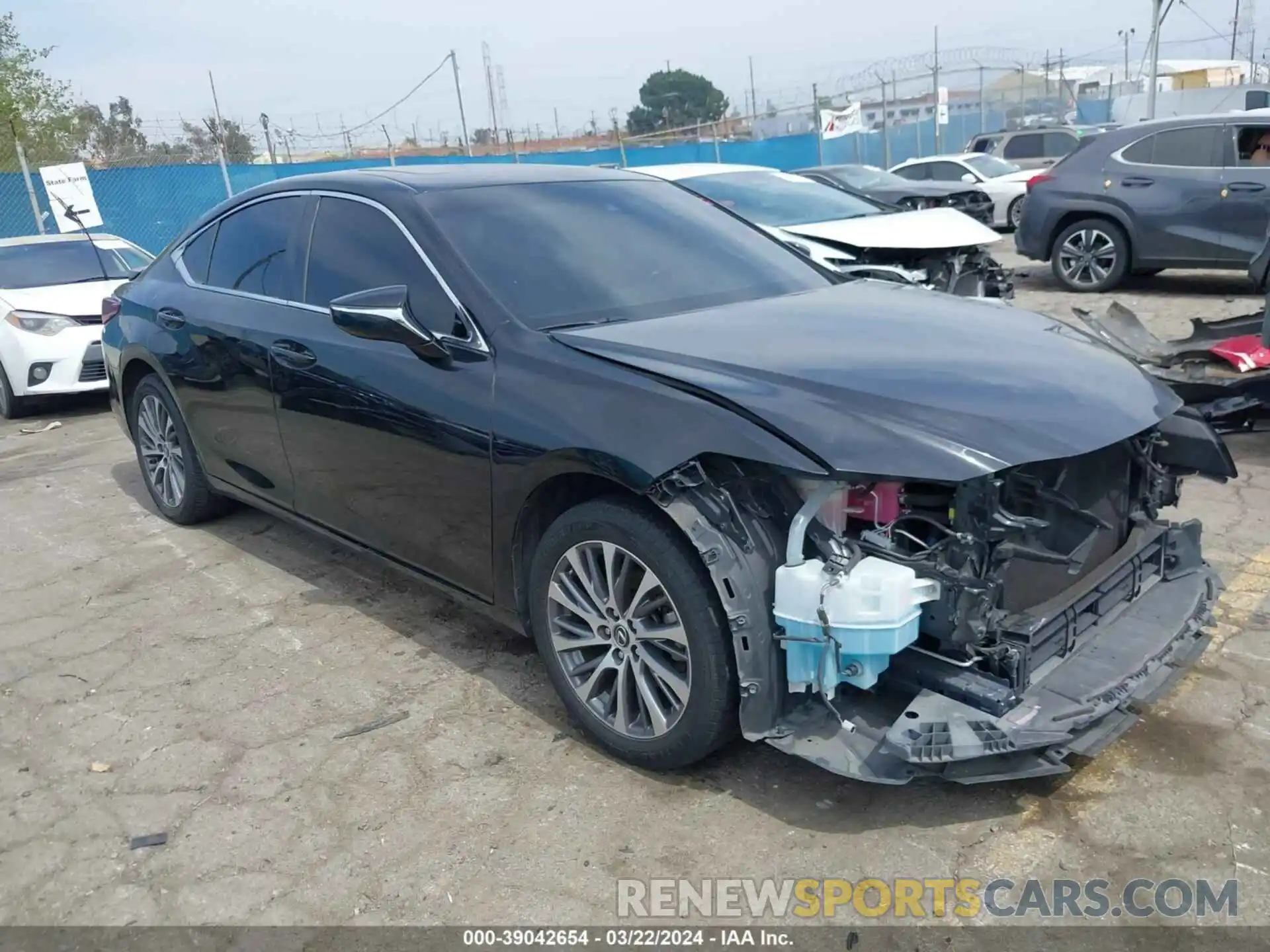 1 Photograph of a damaged car JTHB21B12K2029486 LEXUS ES 300H 2019