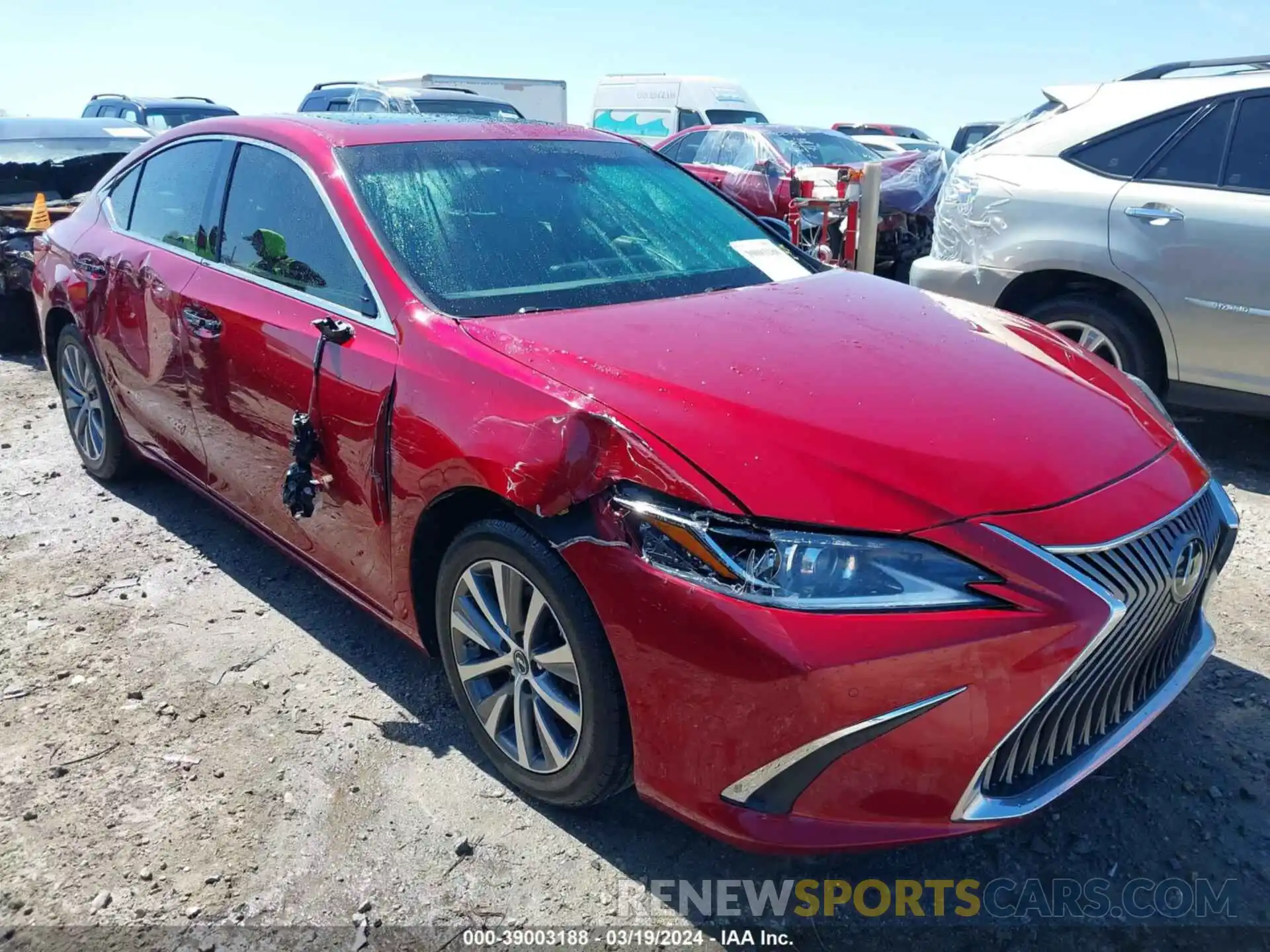 1 Photograph of a damaged car 58ABZ1B10KU049967 LEXUS ES 350 2019