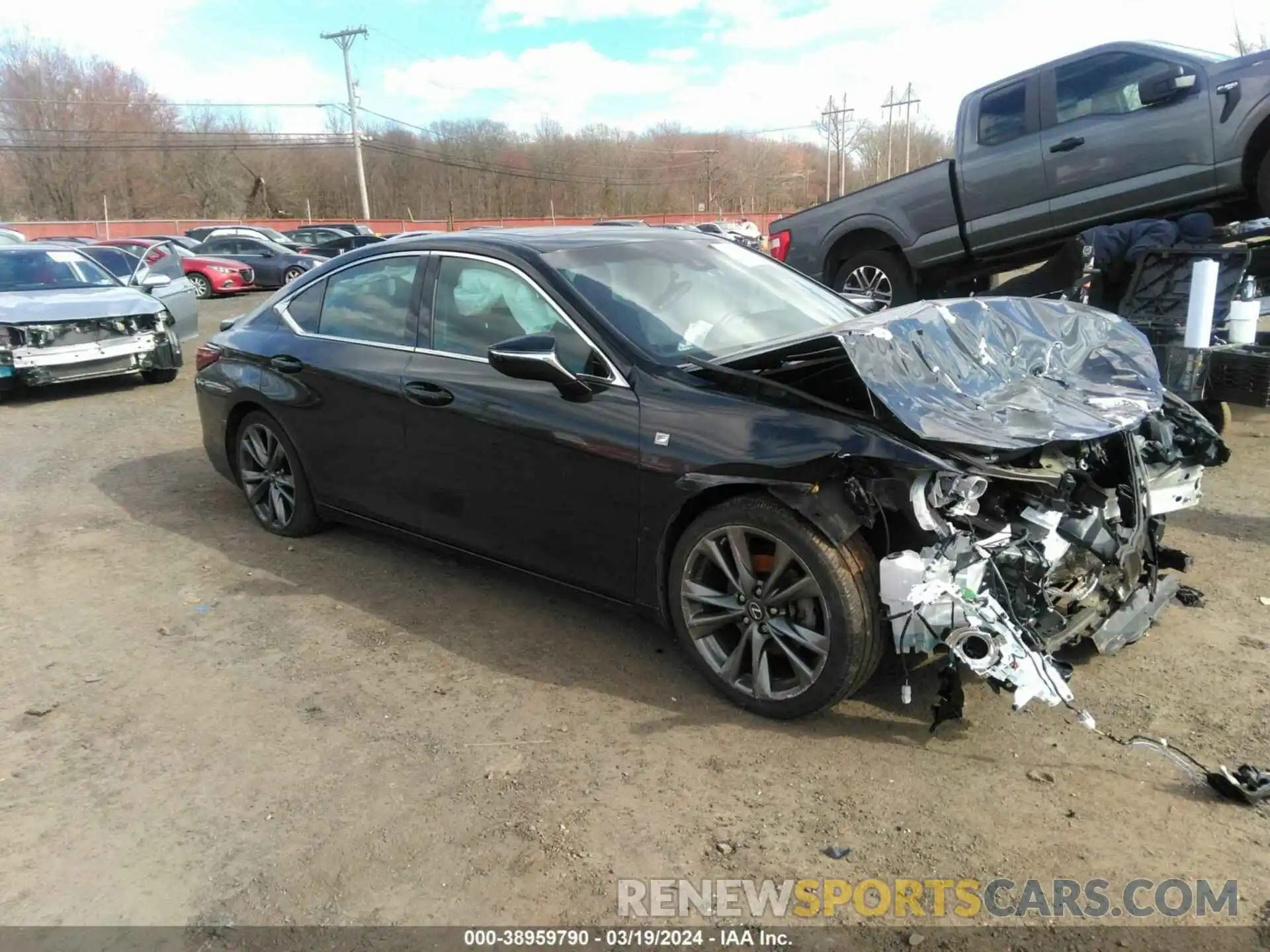 1 Photograph of a damaged car 58ABZ1B12KU043006 LEXUS ES 350 2019