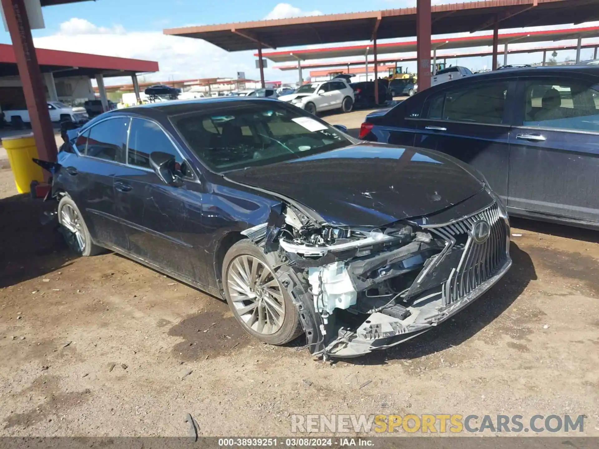 1 Photograph of a damaged car JTHBZ1B13K2001241 LEXUS ES 350 2019