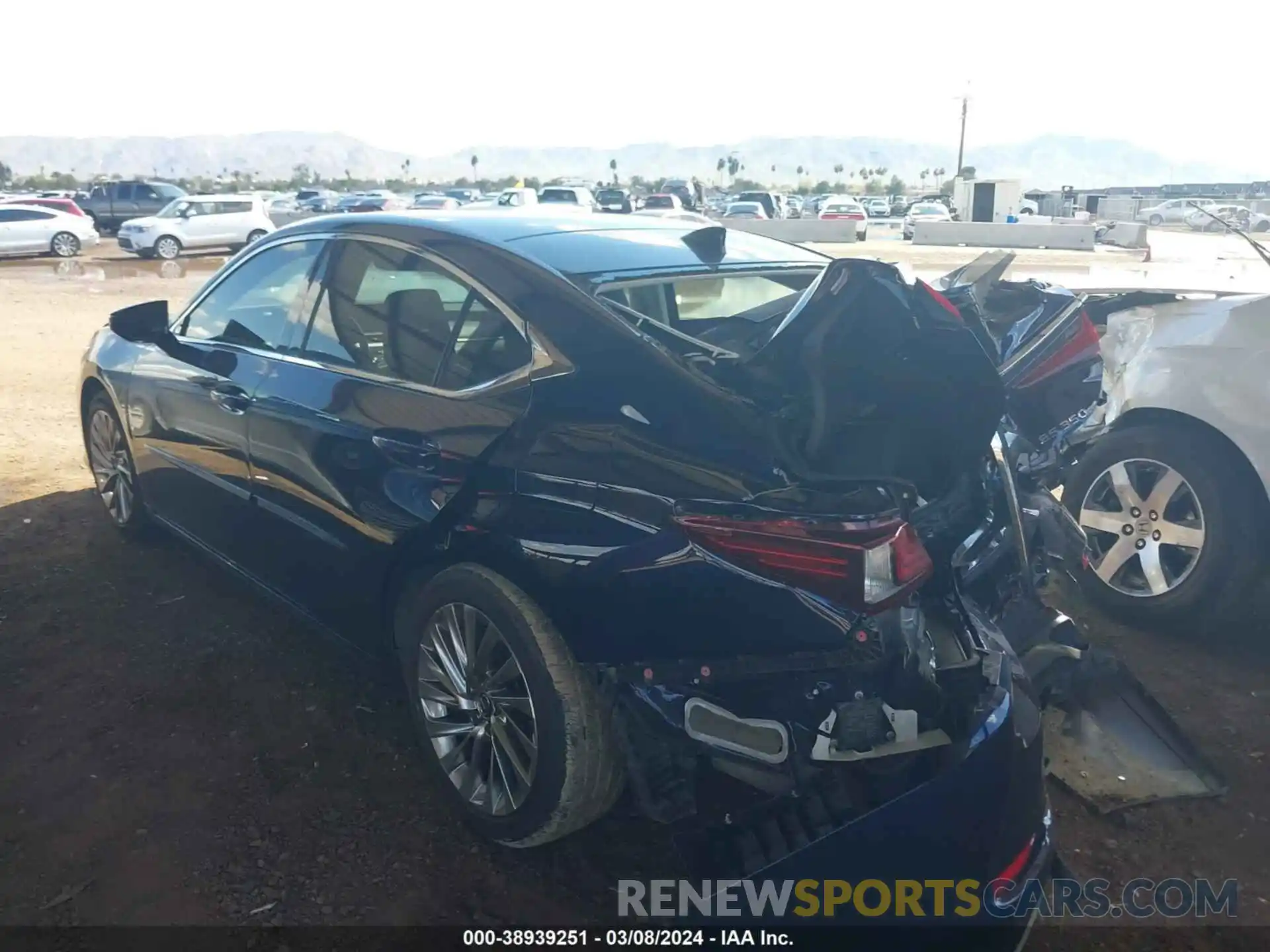 3 Photograph of a damaged car JTHBZ1B13K2001241 LEXUS ES 350 2019