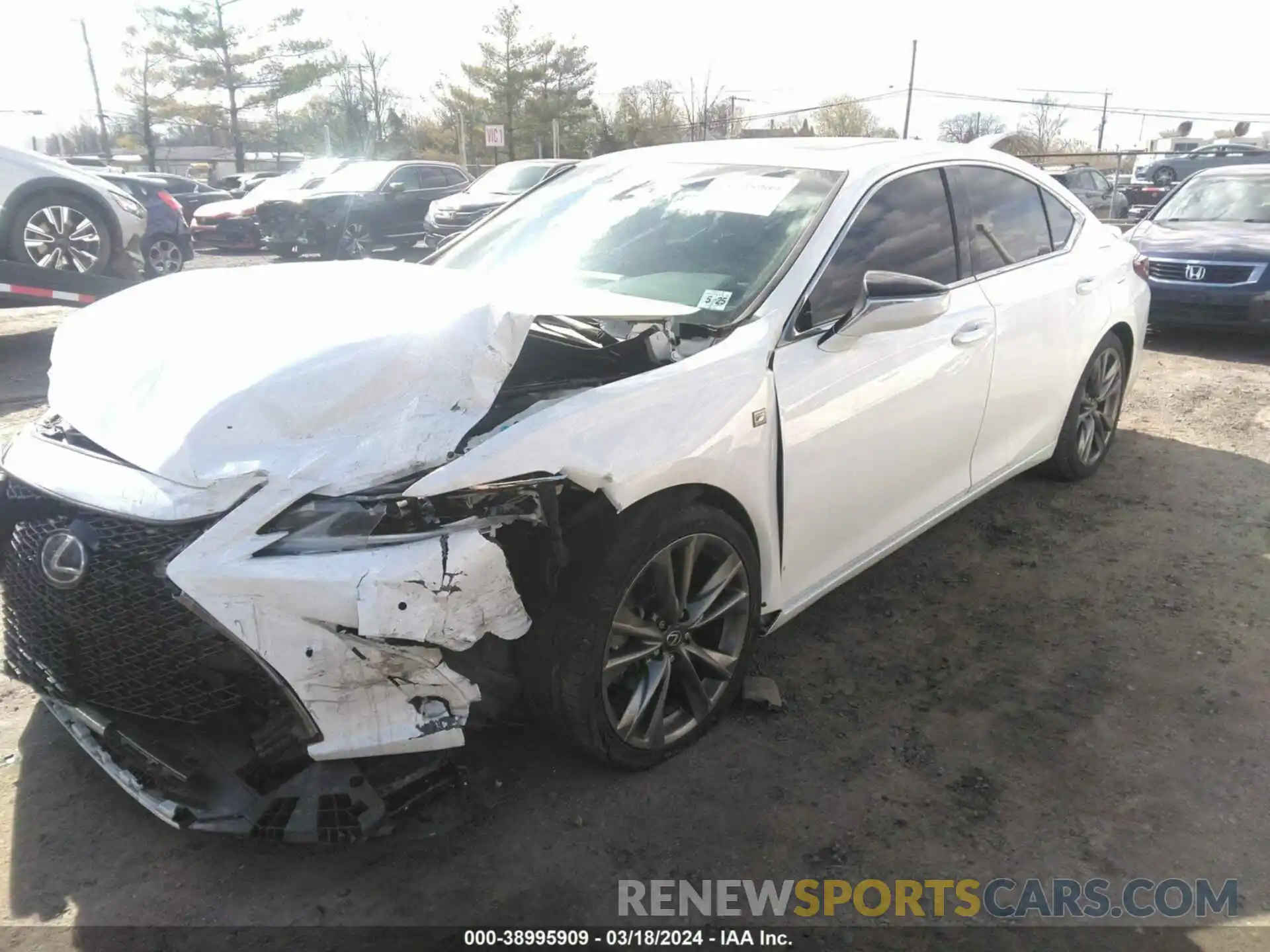 2 Photograph of a damaged car 58AGZ1B19LU054561 LEXUS ES 350 2020