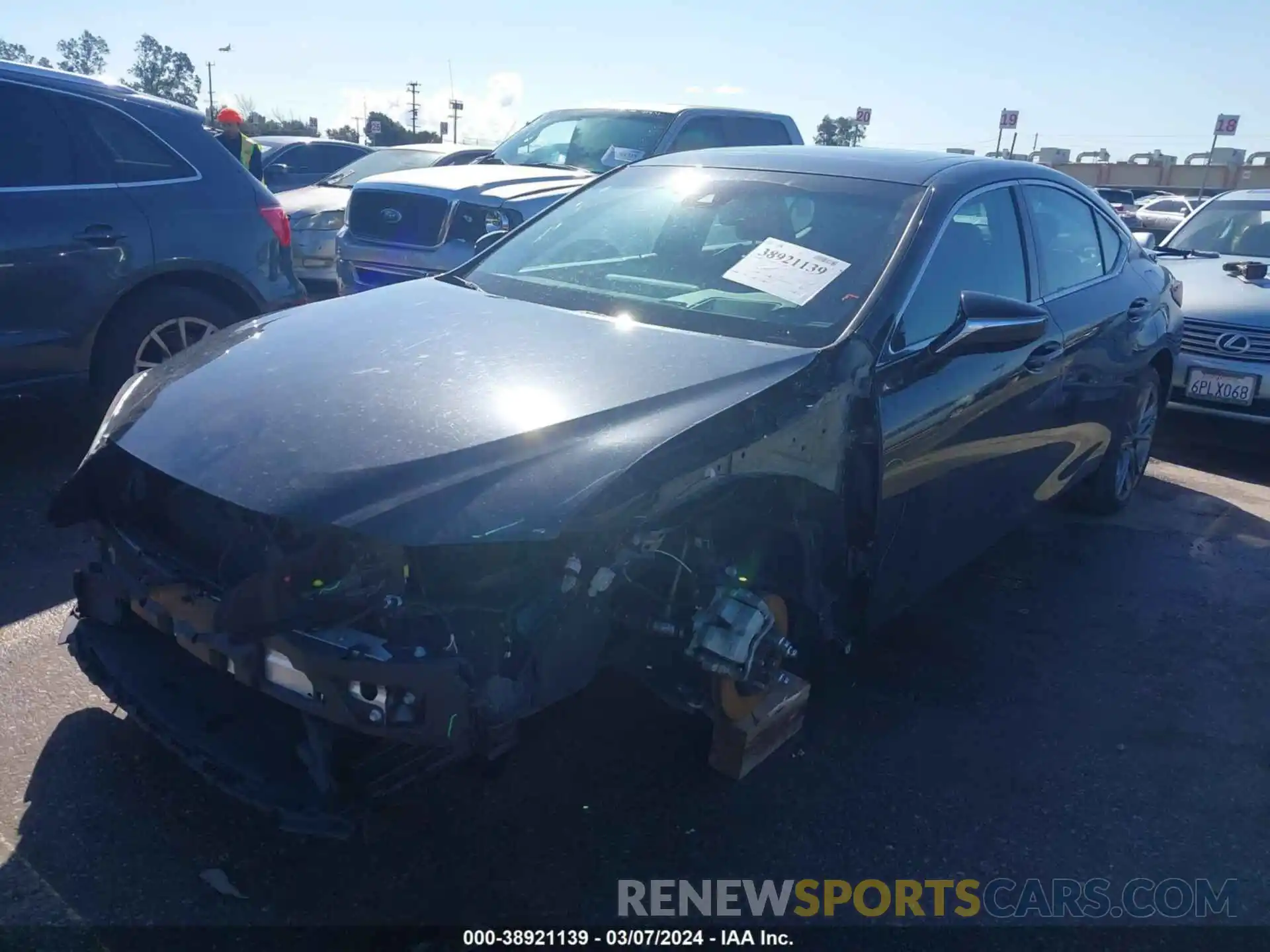 2 Photograph of a damaged car 58AGZ1B10MU109433 LEXUS ES 350 2021