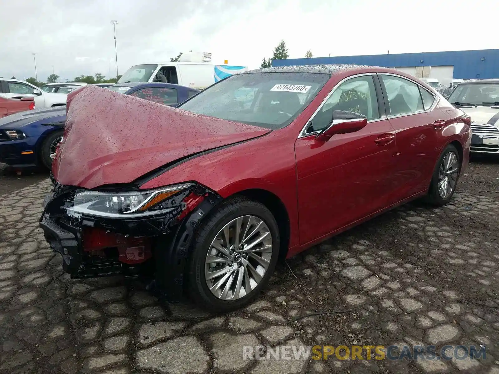 2 Photograph of a damaged car 58AEZ1B17LU075819 LEXUS ES 350 LUX 2020