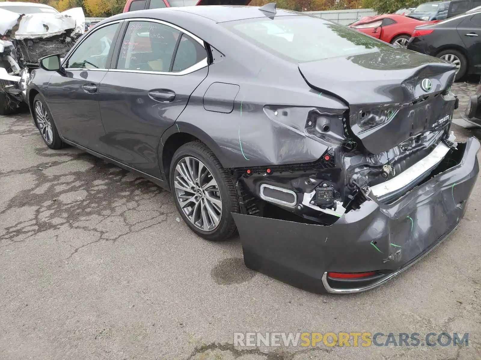 3 Photograph of a damaged car 58AD11D12MU001807 LEXUS ES250 2021