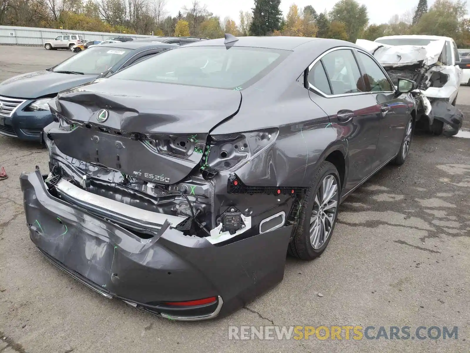 4 Photograph of a damaged car 58AD11D12MU001807 LEXUS ES250 2021