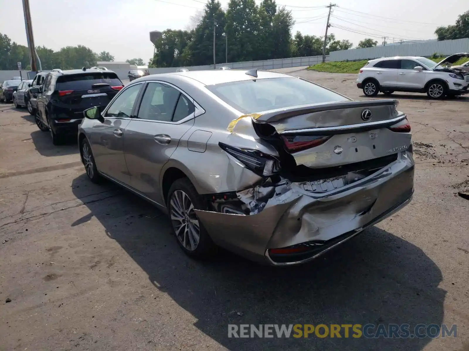 3 Photograph of a damaged car 58AD11D14MU001369 LEXUS ES250 2021