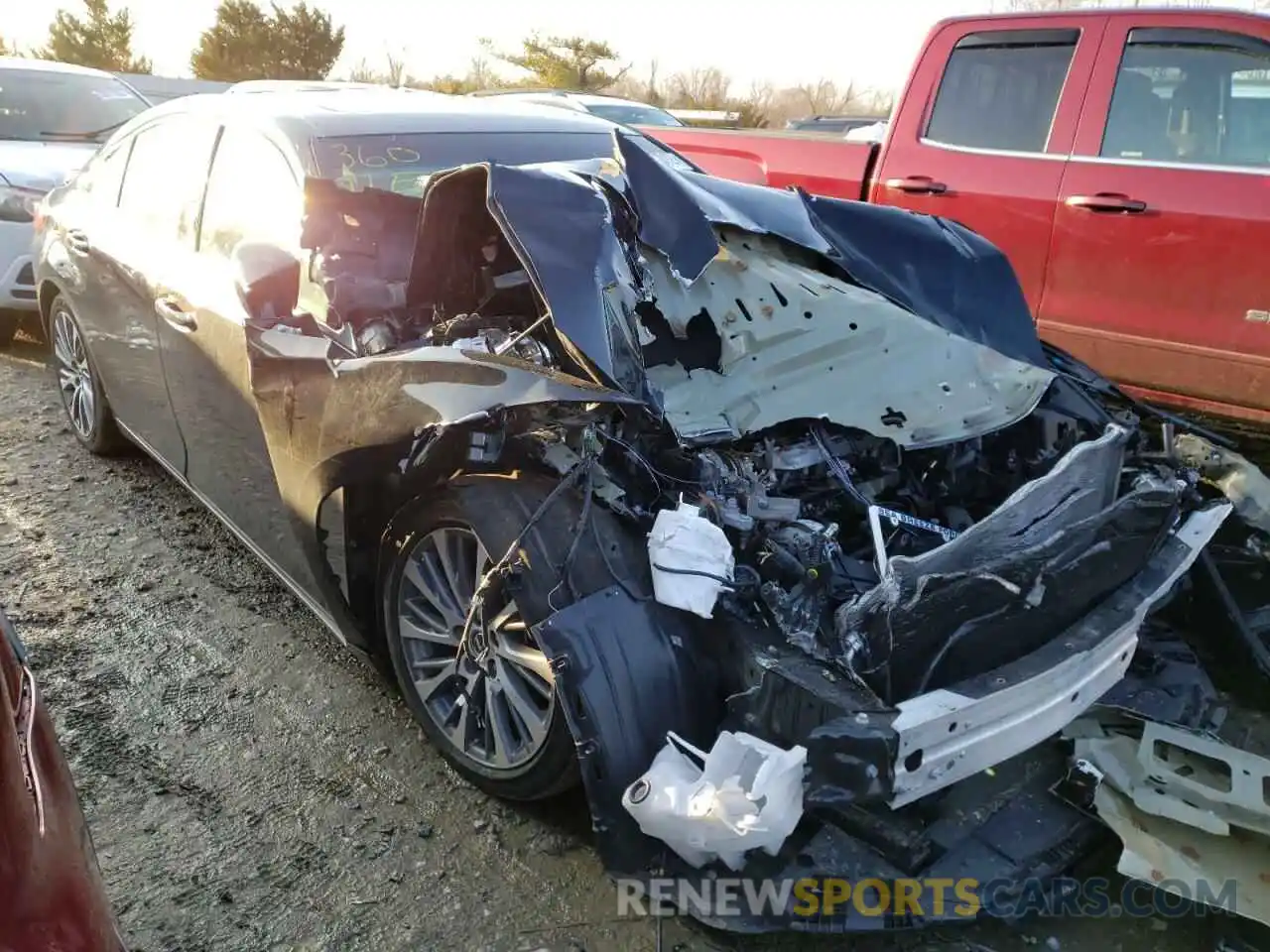 1 Photograph of a damaged car 58AD11D15MU002174 LEXUS ES250 2021