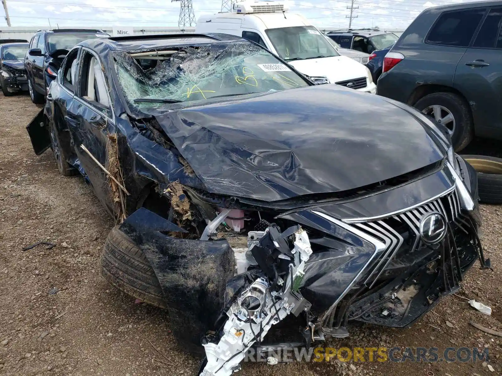 1 Photograph of a damaged car 58AD11D15MU007035 LEXUS ES250 2021