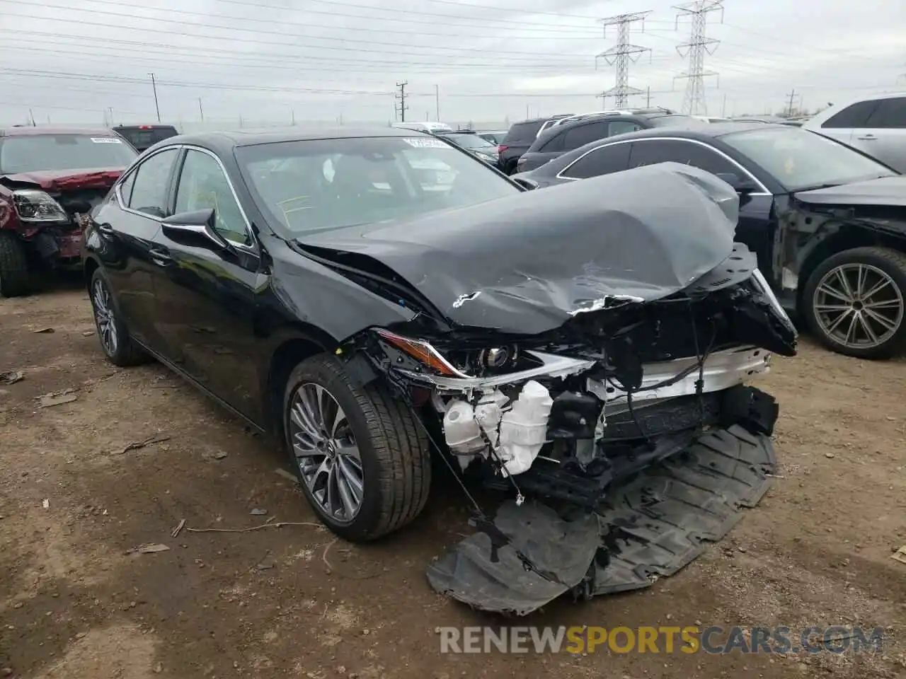 1 Photograph of a damaged car 58AD11D17MU002158 LEXUS ES250 2021