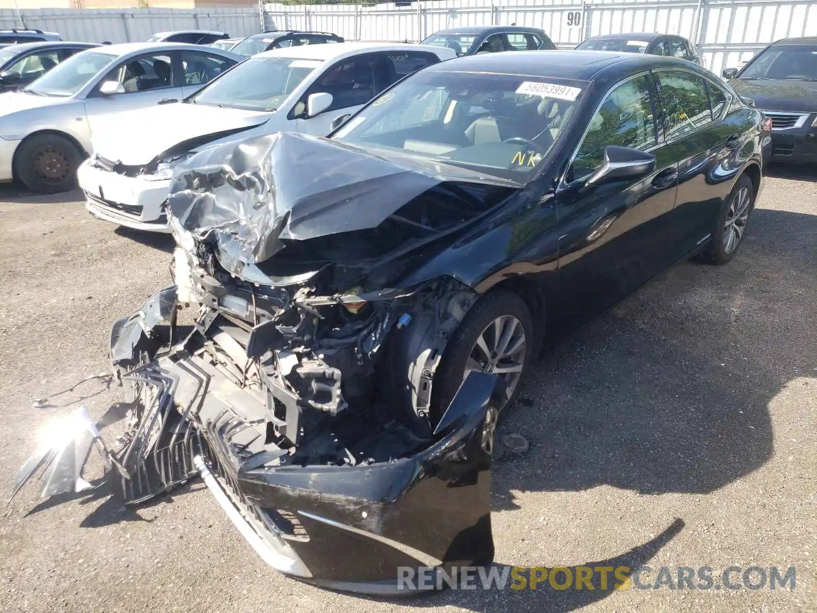 2 Photograph of a damaged car JTHB21B10K2005543 LEXUS ES300 2019