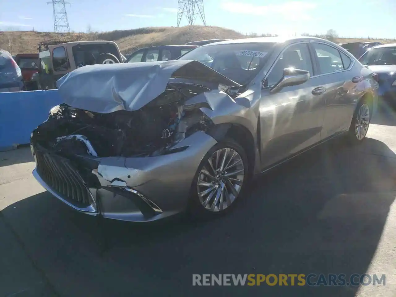 2 Photograph of a damaged car JTHB21B10K2022536 LEXUS ES300 2019