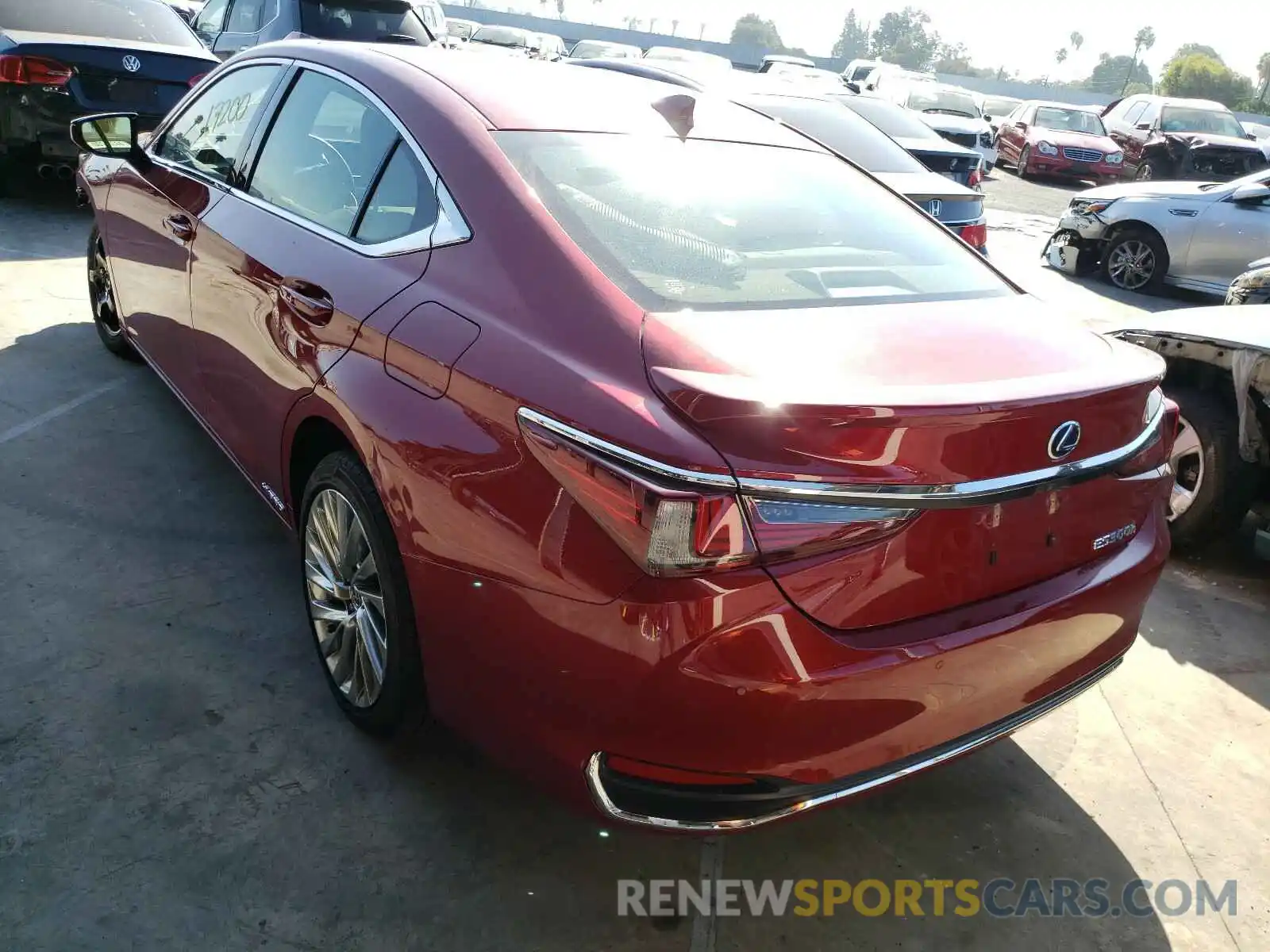 3 Photograph of a damaged car JTHB21B12K2023400 LEXUS ES300 2019