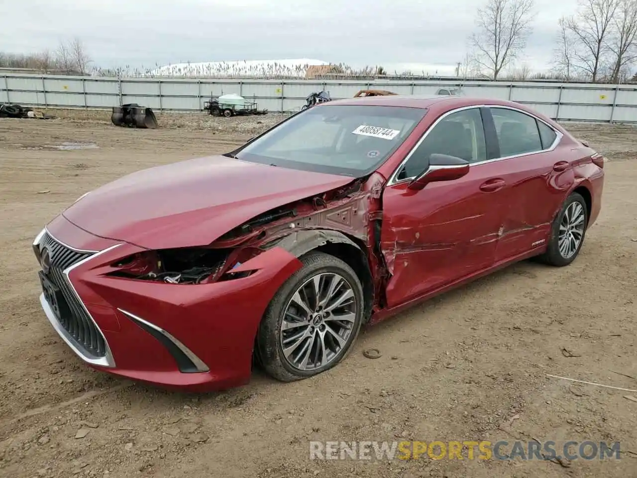 1 Photograph of a damaged car JTHB21B12K2026121 LEXUS ES300 2019