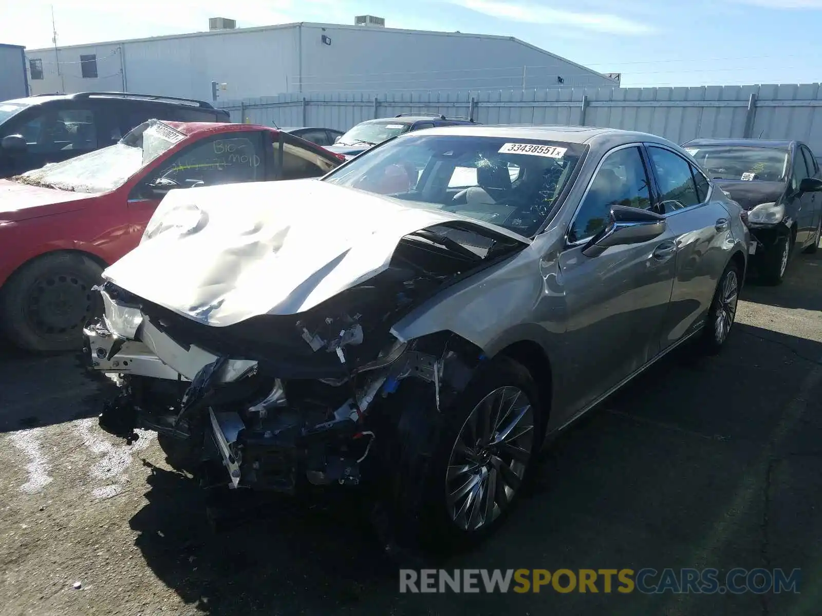 2 Photograph of a damaged car JTHB21B14K2018649 LEXUS ES300 2019