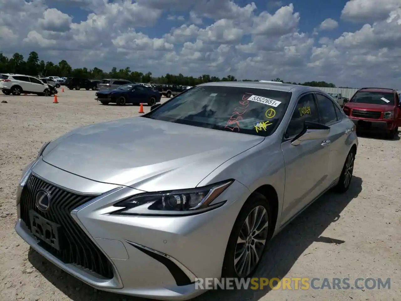 2 Photograph of a damaged car JTHB21B14K2035869 LEXUS ES300 2019