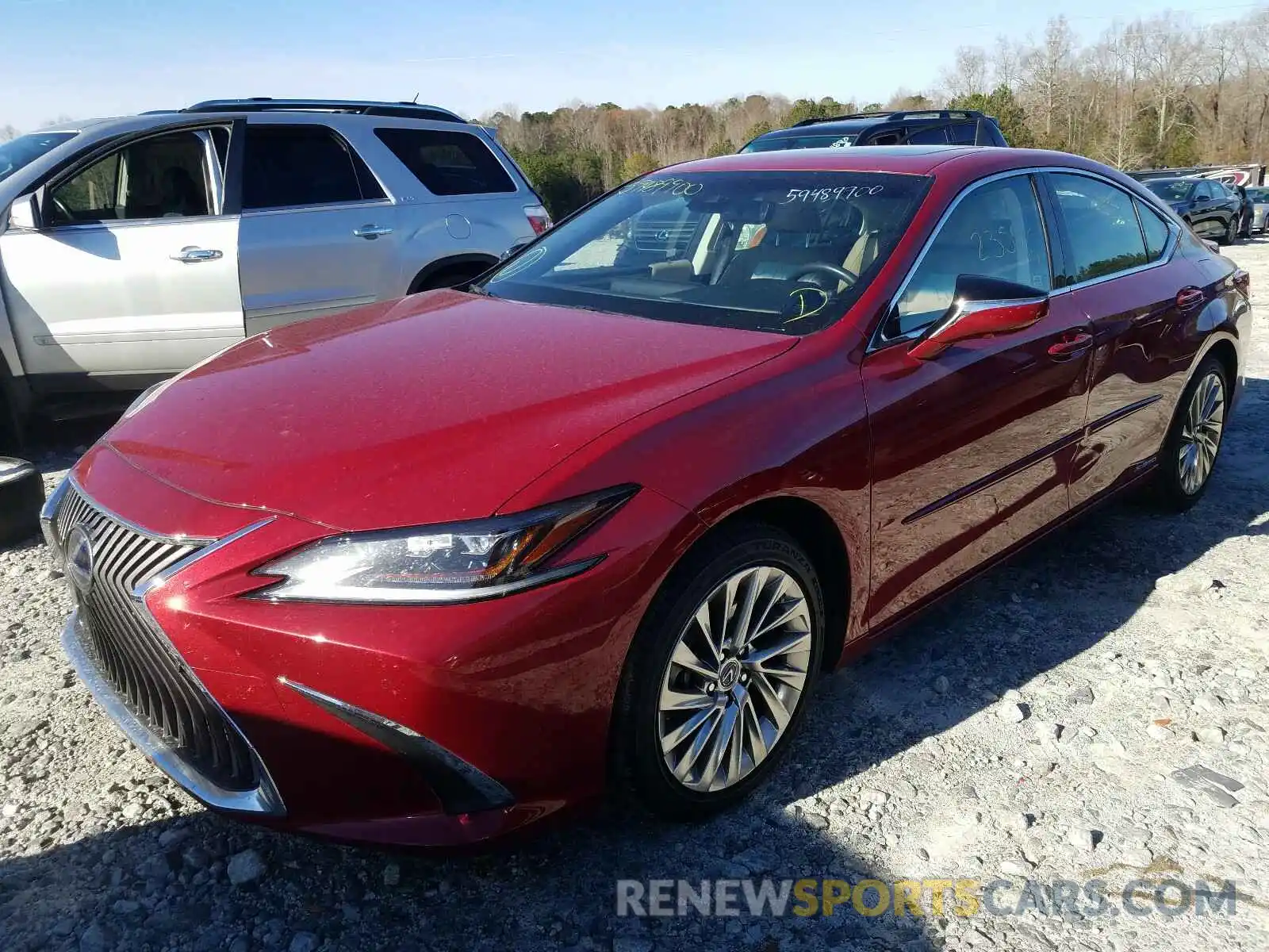 2 Photograph of a damaged car JTHB21B14K2042787 LEXUS ES300 2019