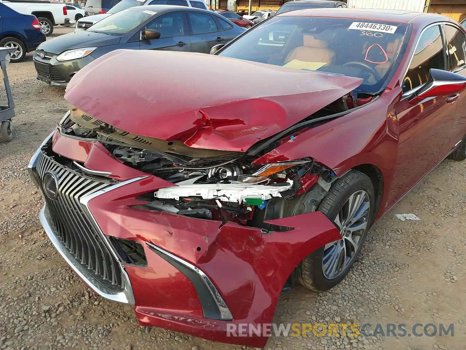 9 Photograph of a damaged car JTHB21B15K2001116 LEXUS ES300 2019