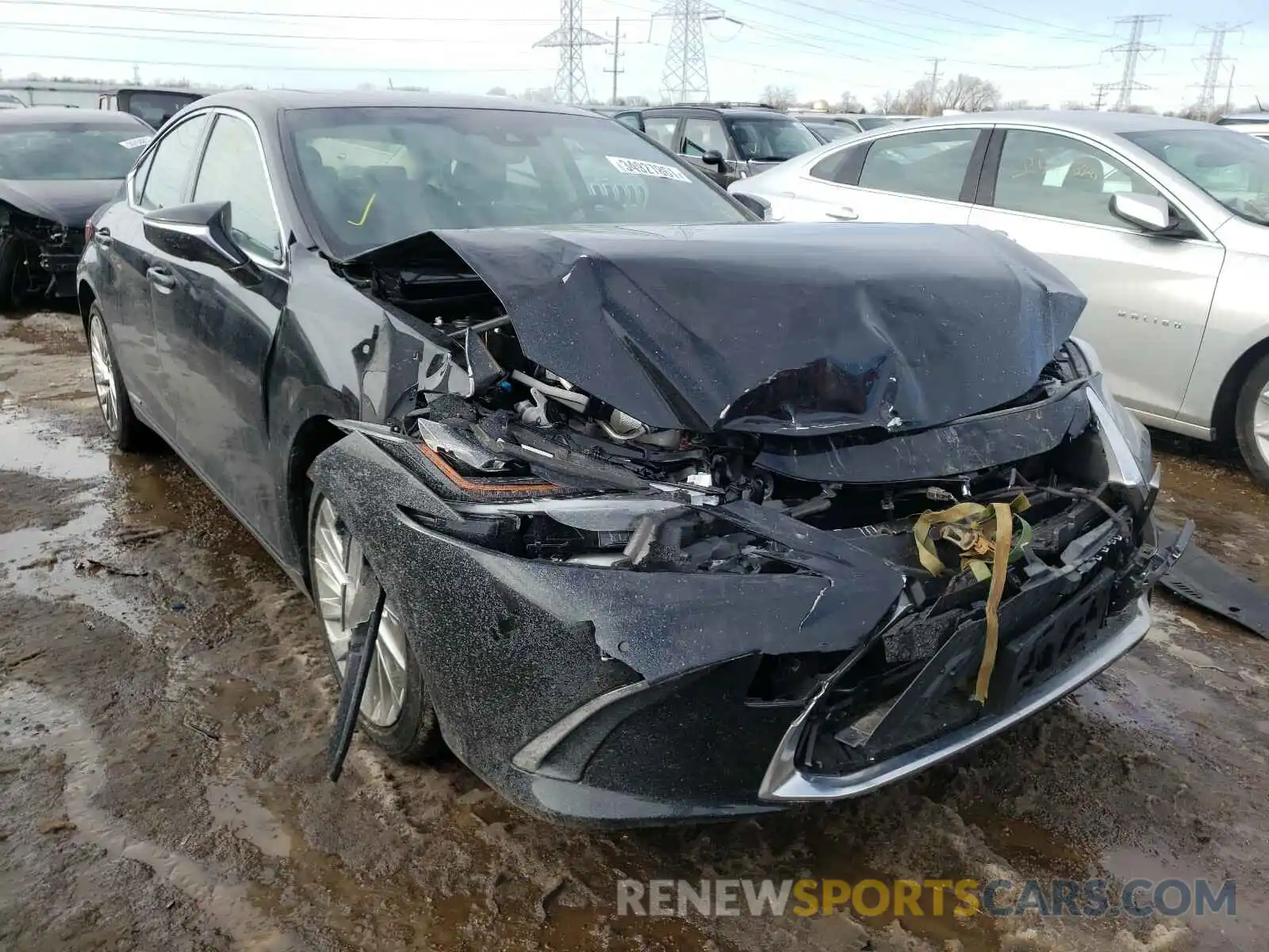 1 Photograph of a damaged car JTHB21B15K2031586 LEXUS ES300 2019