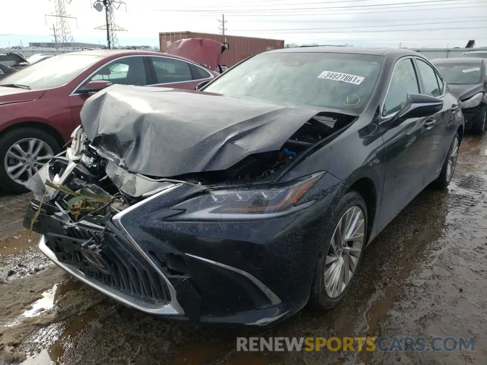 2 Photograph of a damaged car JTHB21B15K2031586 LEXUS ES300 2019