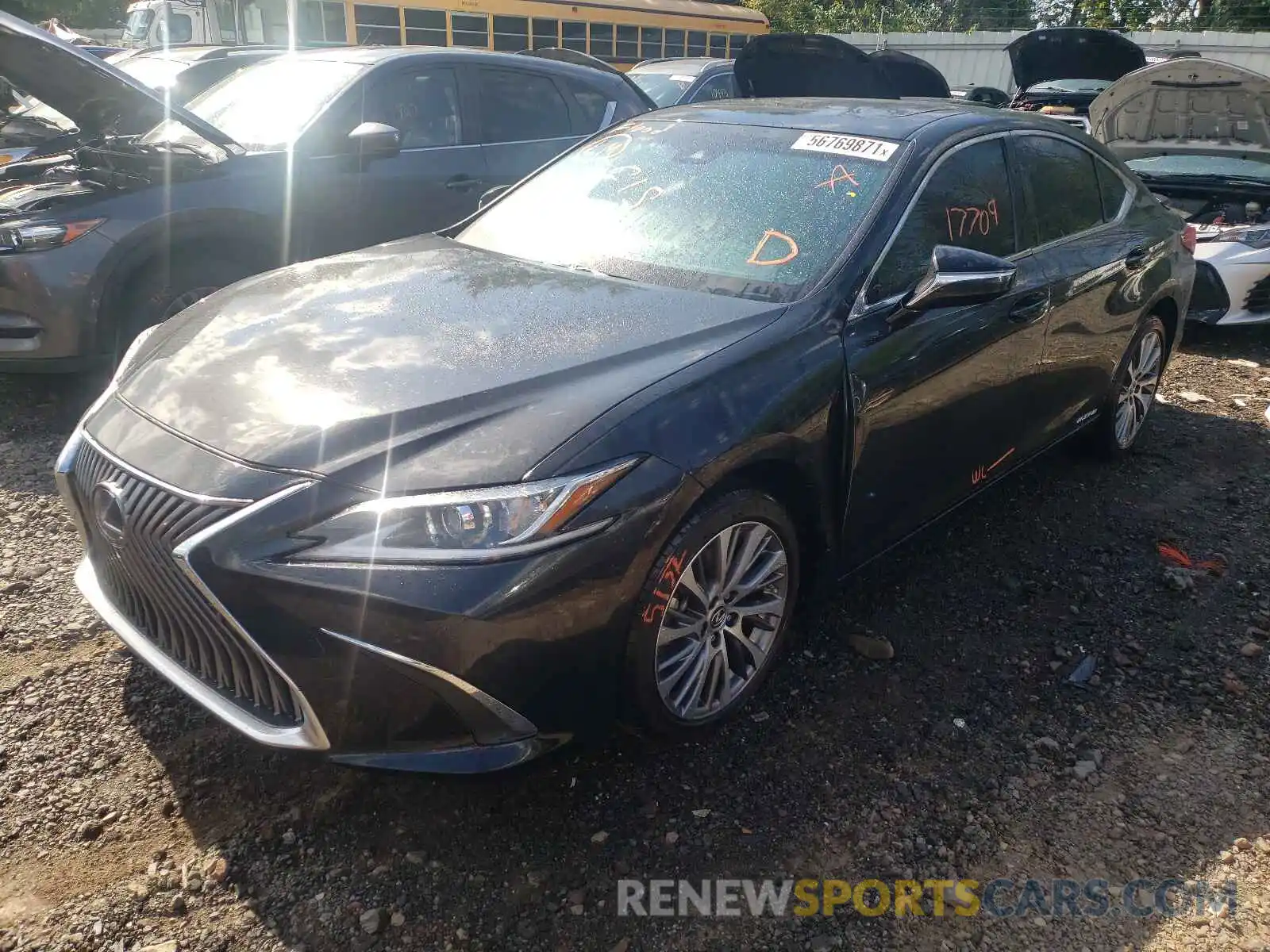 2 Photograph of a damaged car JTHB21B15K2031975 LEXUS ES300 2019