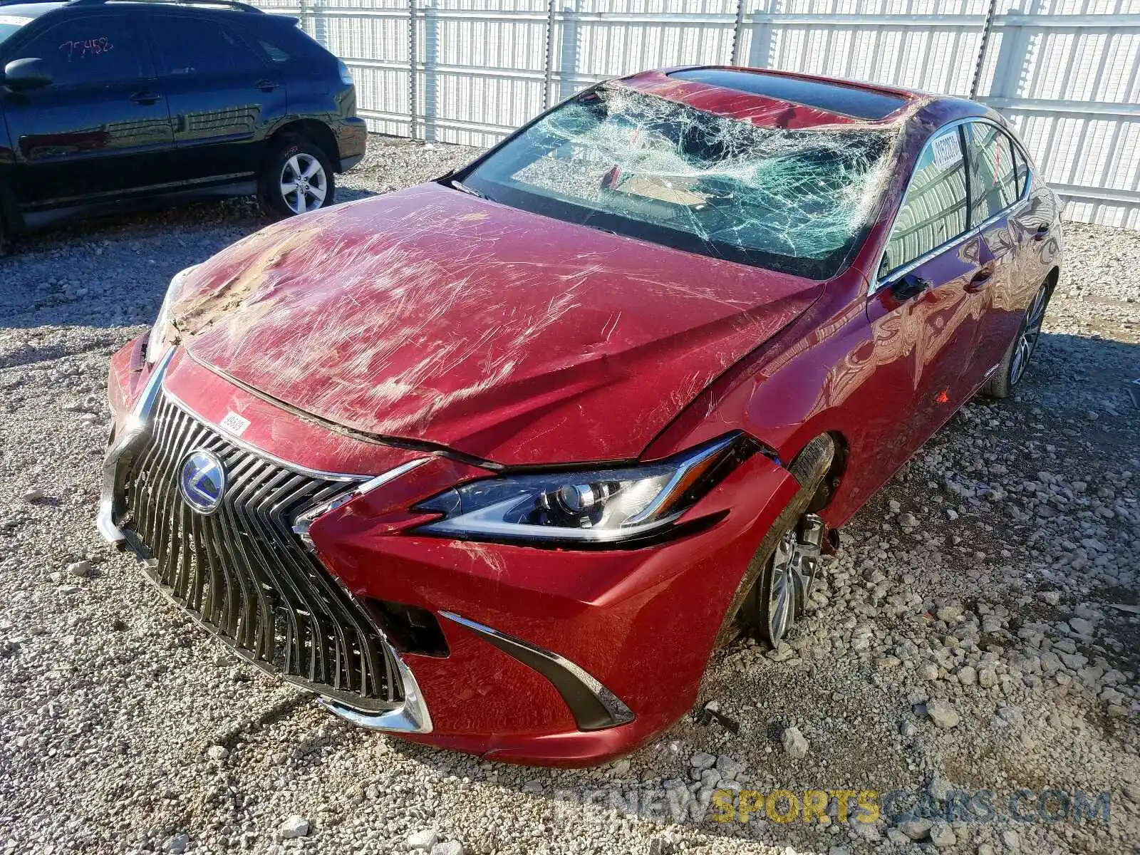 2 Photograph of a damaged car JTHB21B15K2039753 LEXUS ES300 2019