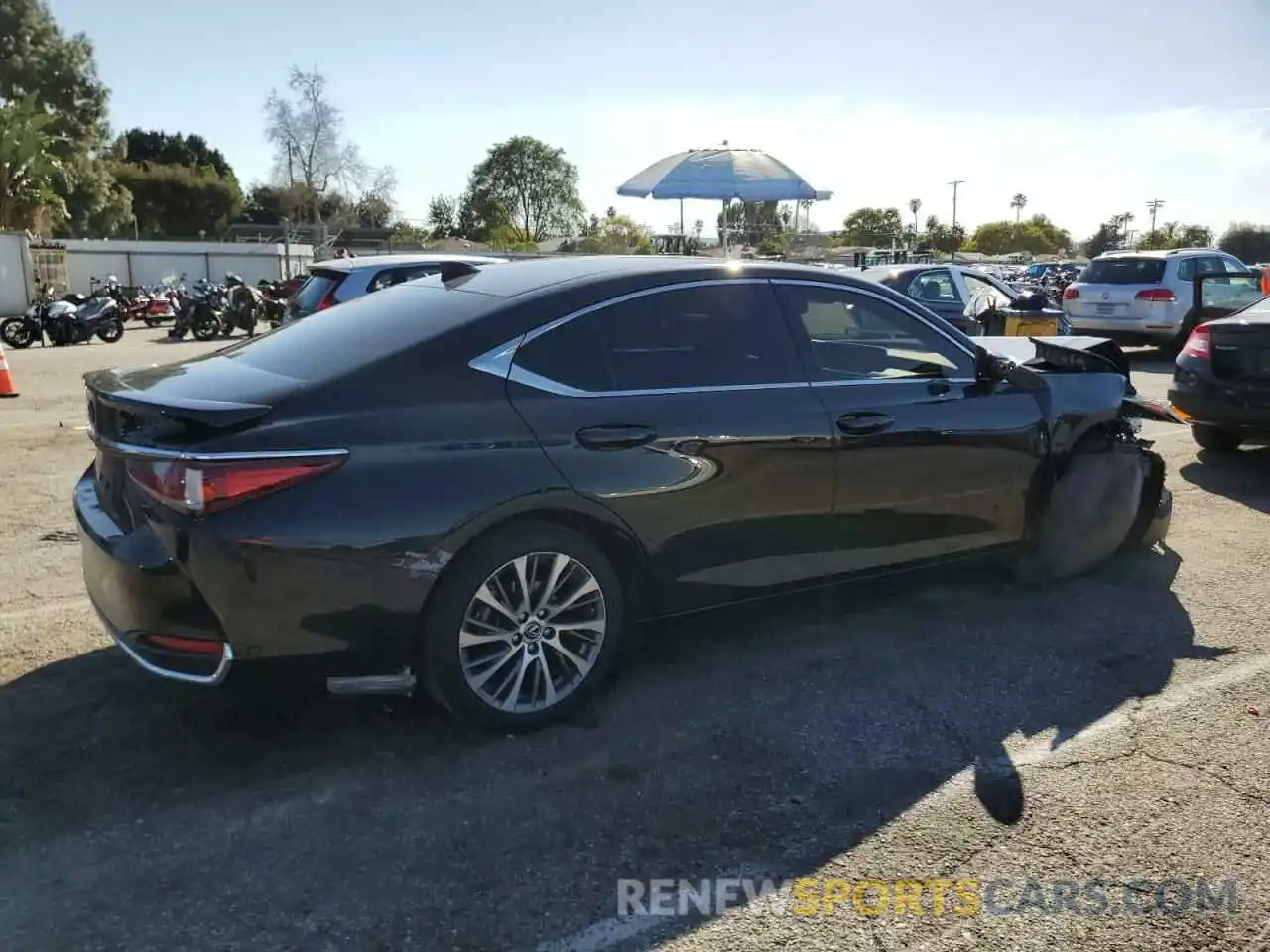 3 Photograph of a damaged car JTHB21B15K2042555 LEXUS ES300 2019