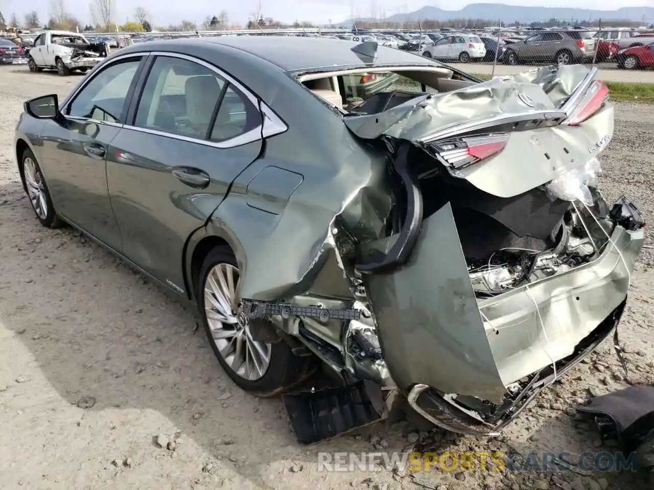 3 Photograph of a damaged car JTHB21B16K2021780 LEXUS ES300 2019