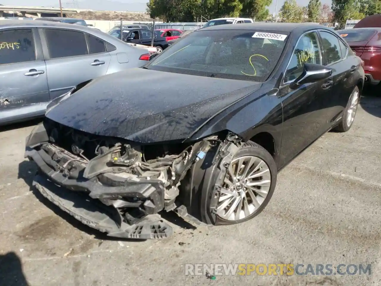 2 Photograph of a damaged car JTHB21B16K2026574 LEXUS ES300 2019