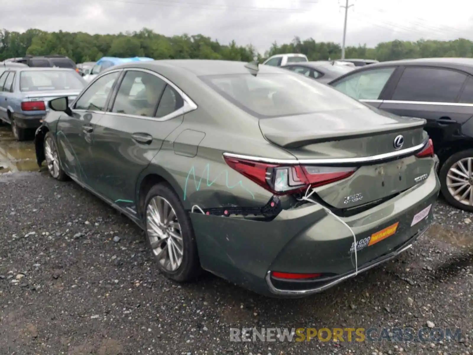 3 Photograph of a damaged car JTHB21B16K2031855 LEXUS ES300 2019