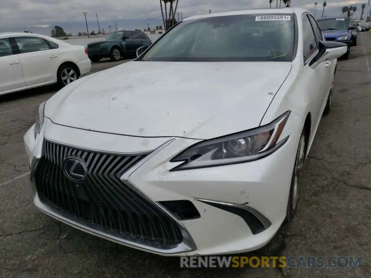 2 Photograph of a damaged car JTHB21B17K2005443 LEXUS ES300 2019