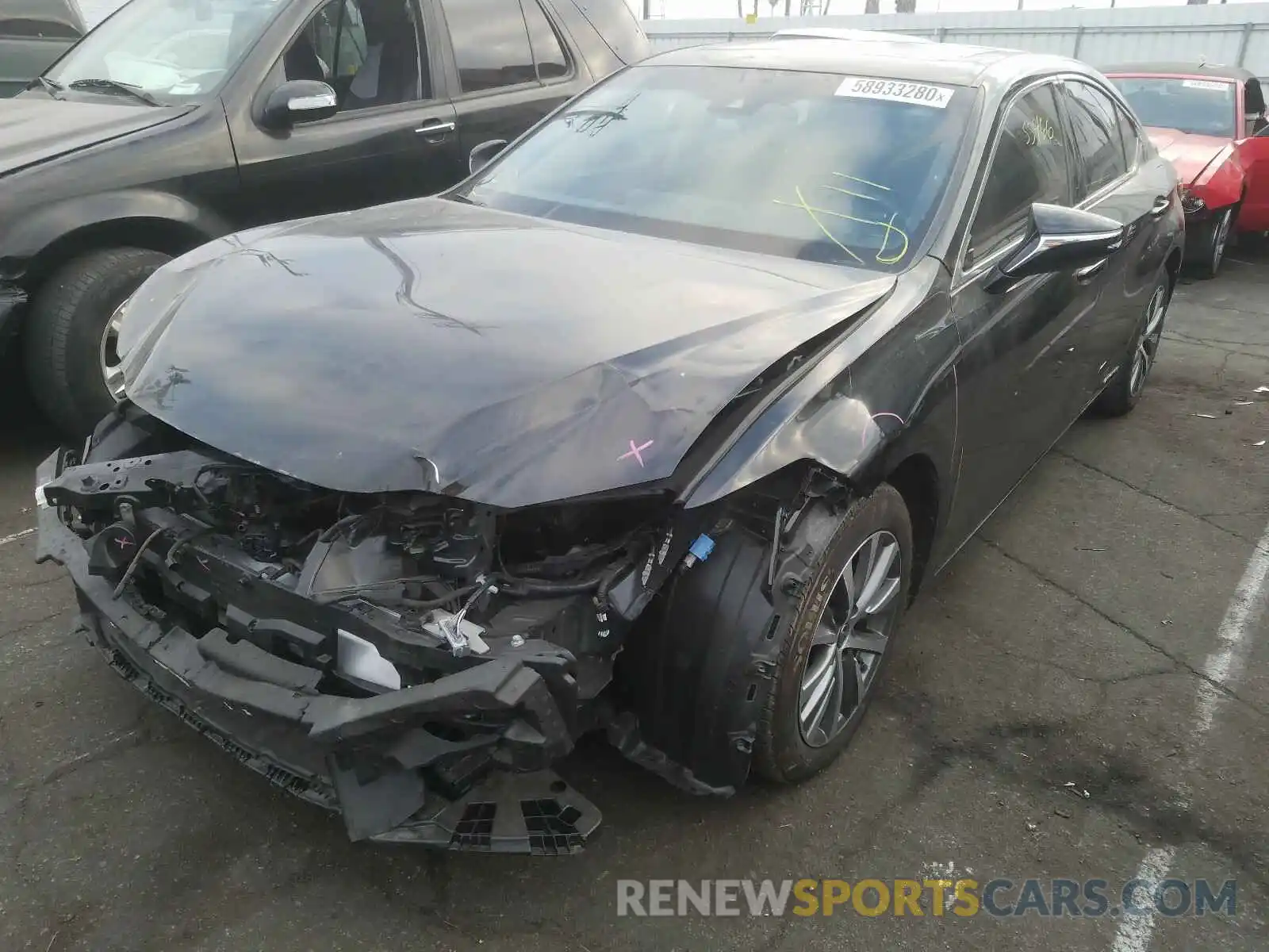 2 Photograph of a damaged car JTHB21B17K2012537 LEXUS ES300 2019