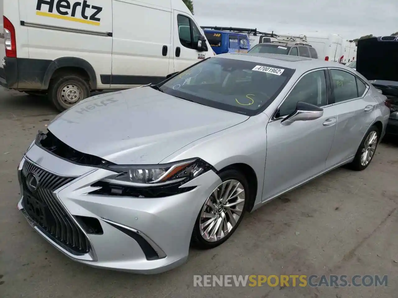 2 Photograph of a damaged car JTHB21B17K2024834 LEXUS ES300 2019