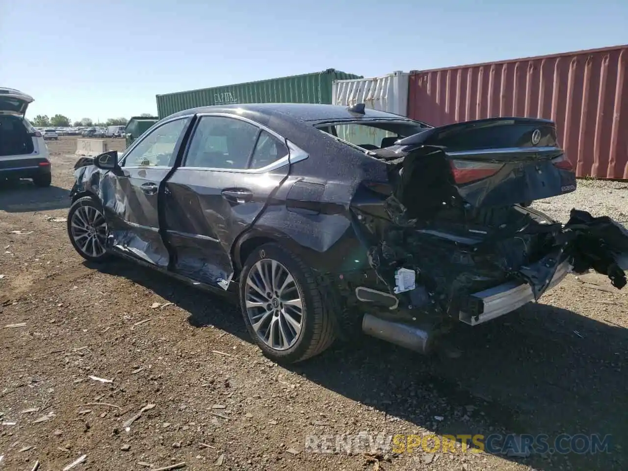 3 Photograph of a damaged car JTHB21B17K2030892 LEXUS ES300 2019