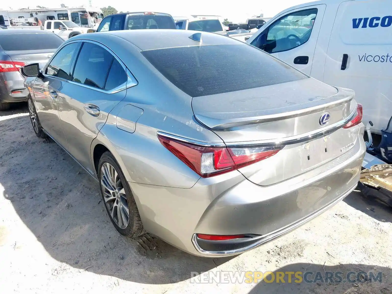 3 Фотография поврежденного автомобиля JTHB21B17K2037955 LEXUS ES300 2019