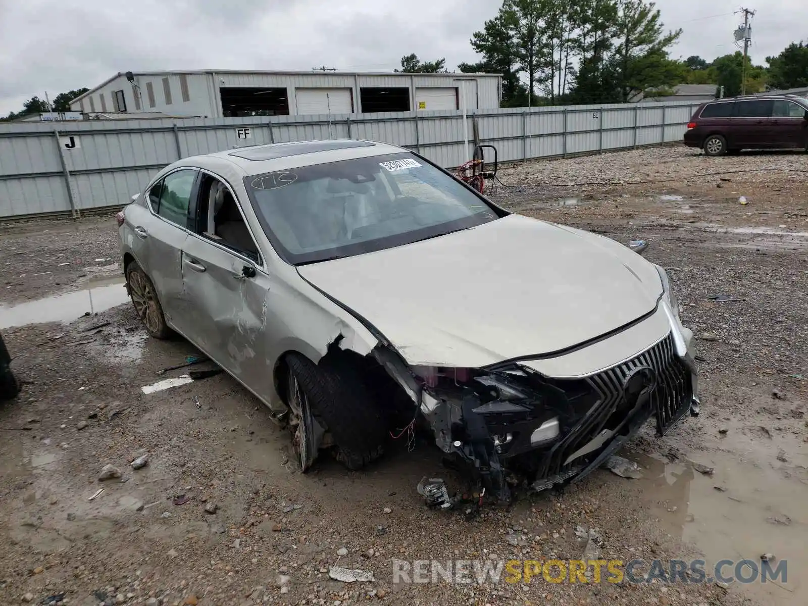 1 Photograph of a damaged car JTHB21B18K2036233 LEXUS ES300 2019