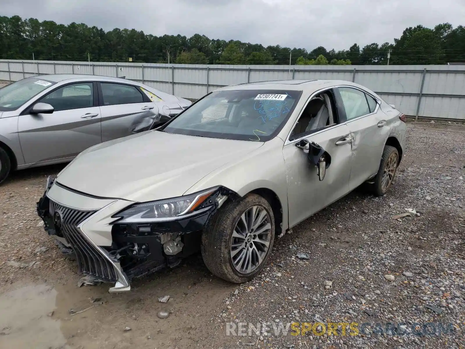 2 Photograph of a damaged car JTHB21B18K2036233 LEXUS ES300 2019